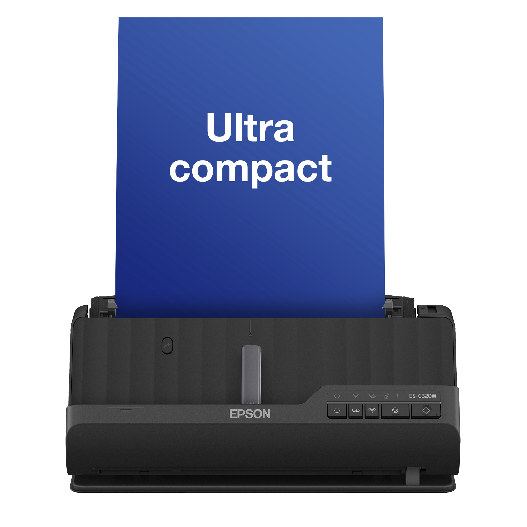 ES-C320W A4 compact document scanner with Wi-Fi connectivity and U-turn path