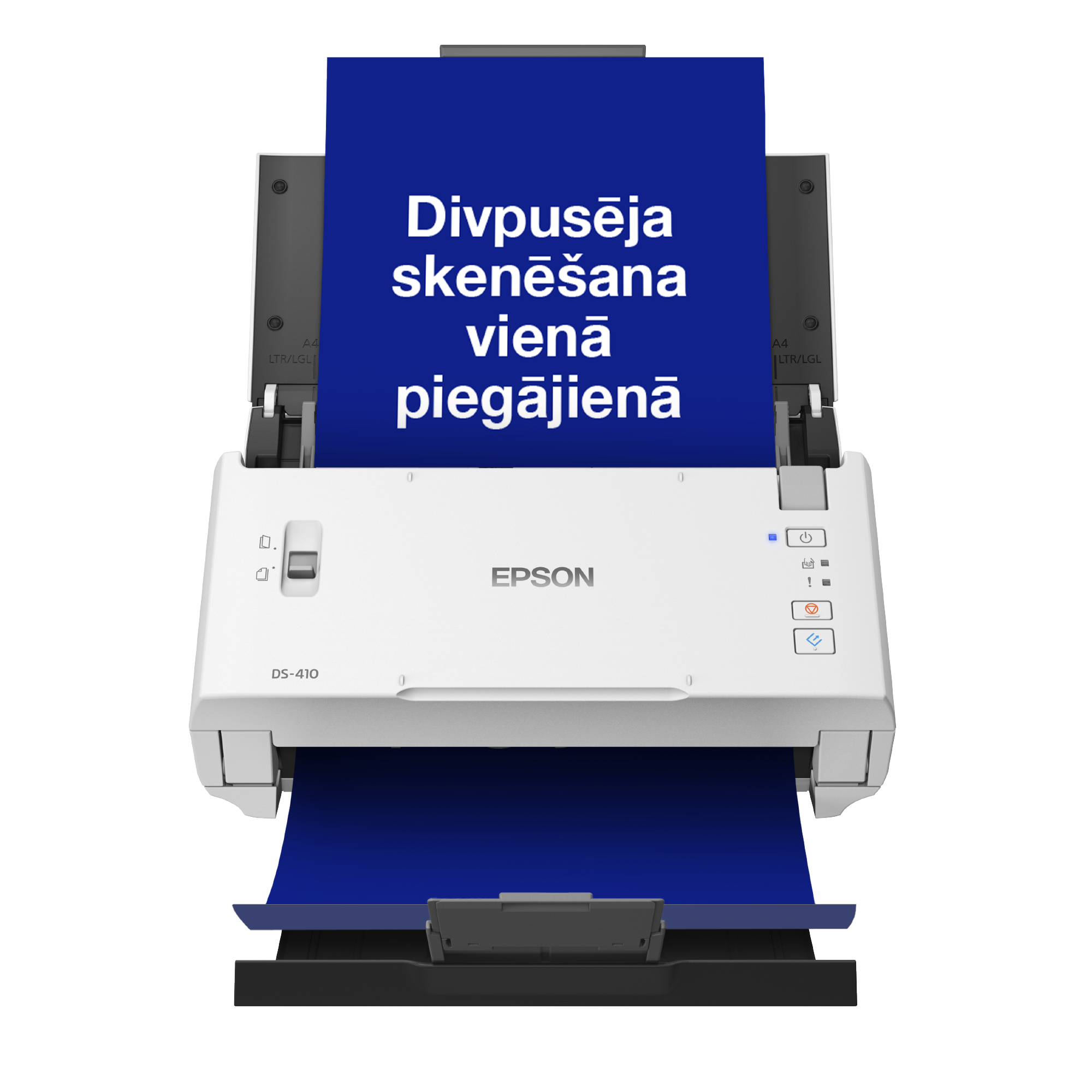 WorkForce DS-410 kompakts A4 formāta dokumentu biznesa klases skeneris ar 50 lokšņu automātisko dokumentu padevi un Epson Document Capture Pro programmatūru
