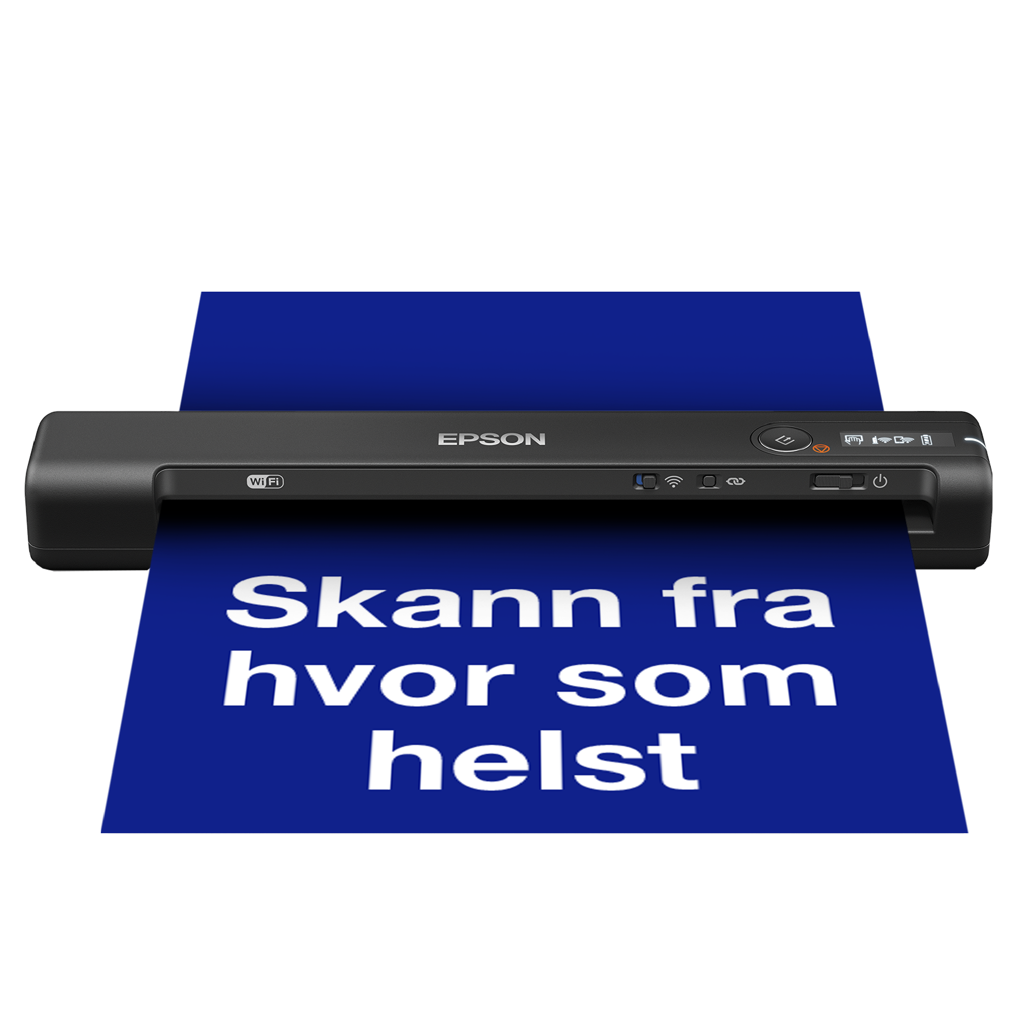 WorkForce ES-60W rask, trådløs og mobil A4-skanner med Wi-Fi-tilkobling, Epson ScanSmart-teknologi og LCD-panel