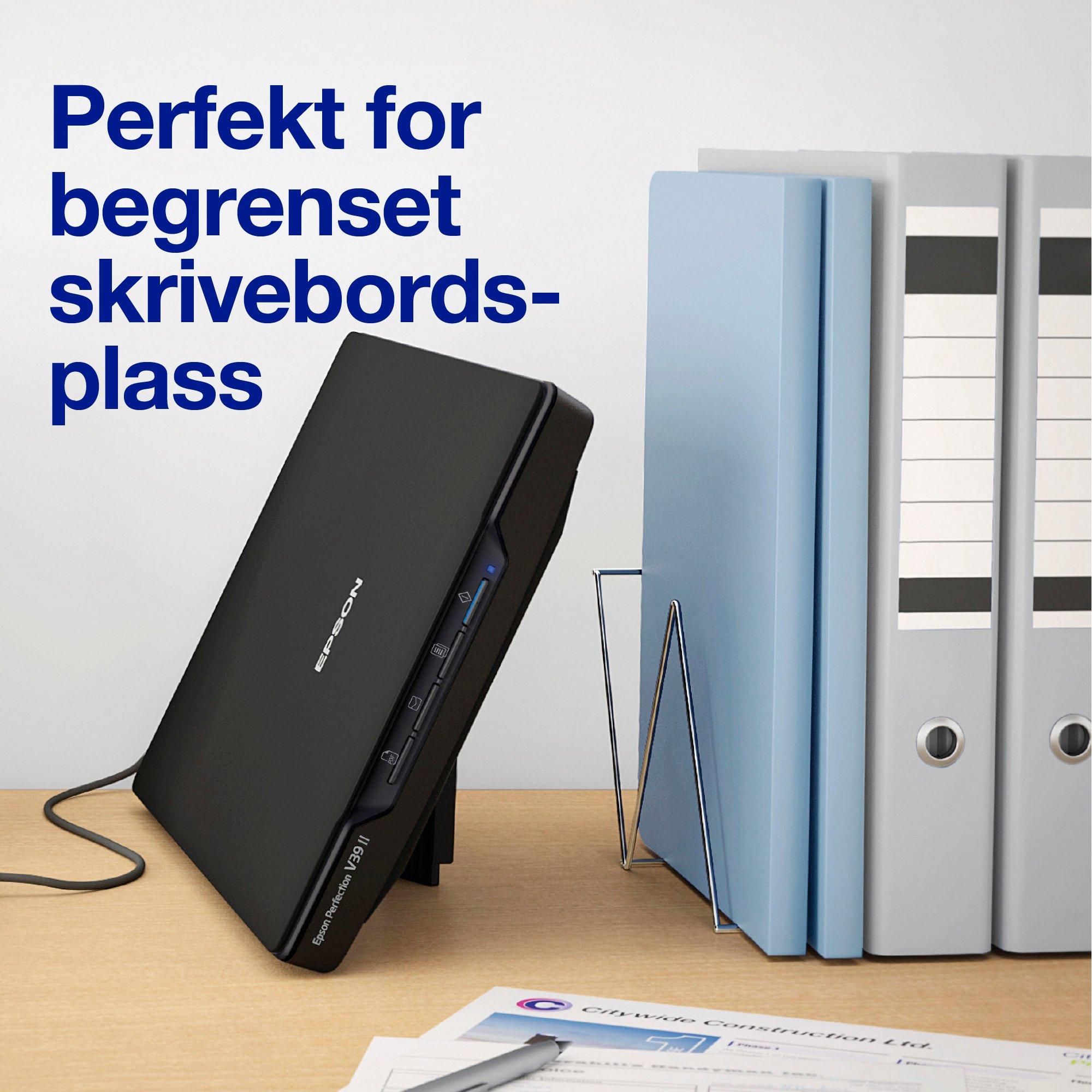 Perfection V39II A4 flatbed-, foto- og dokumentskanner med stativ