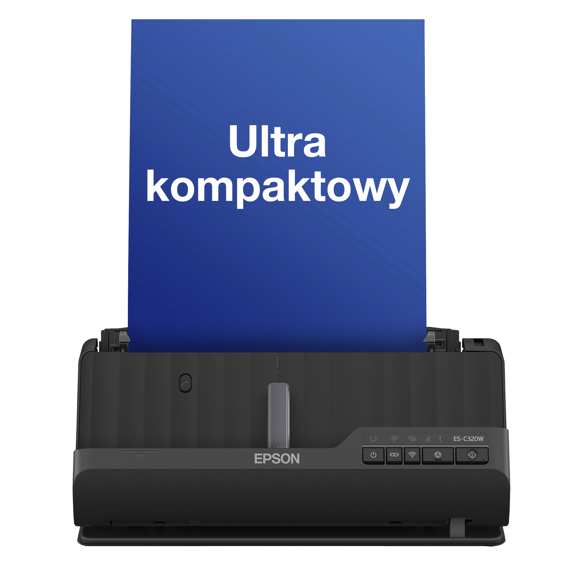 Kompaktowy skaner dokumentów A4 ES-C320W z łącznością Wi-Fi i ścieżką skanowania z obrotem 180 stopni