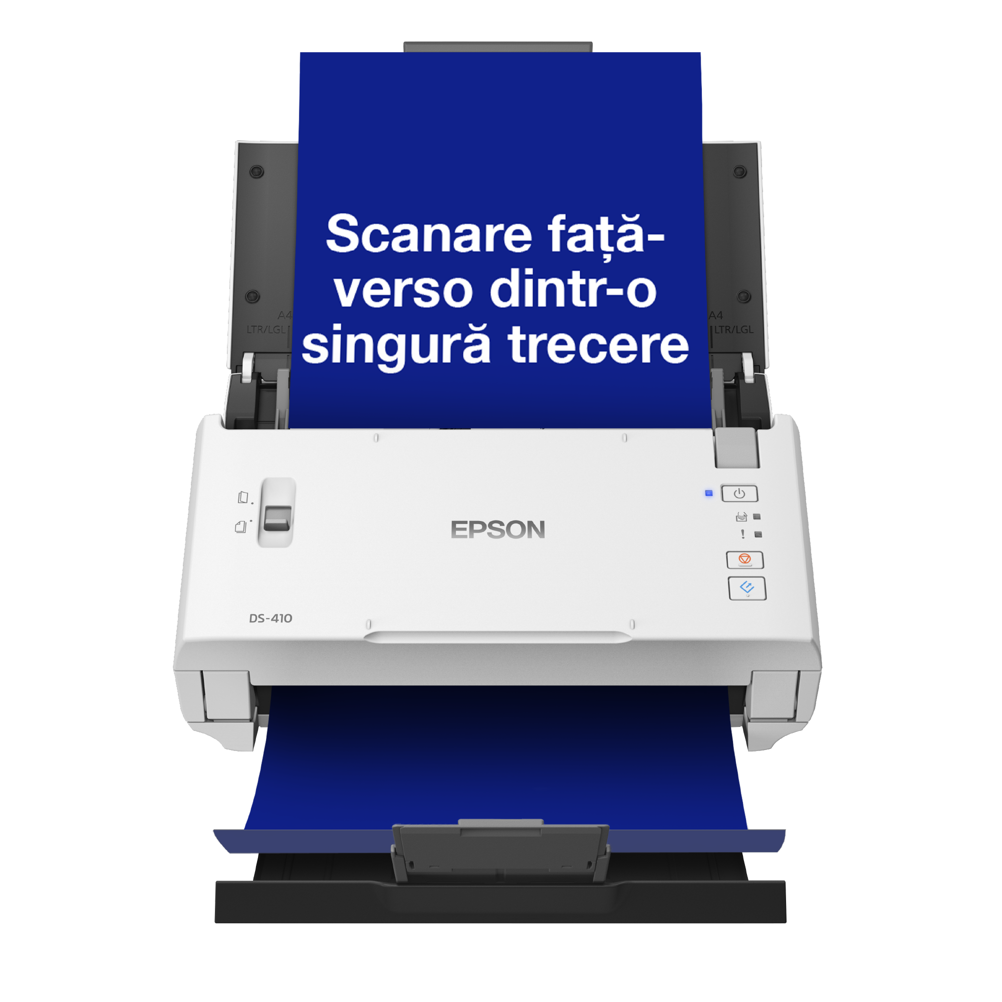 WorkForce DS-410 - Scaner business A4, compact, cu alimentare de coli, cu ADF de 50 de coli și software Epson Document Capture Pro