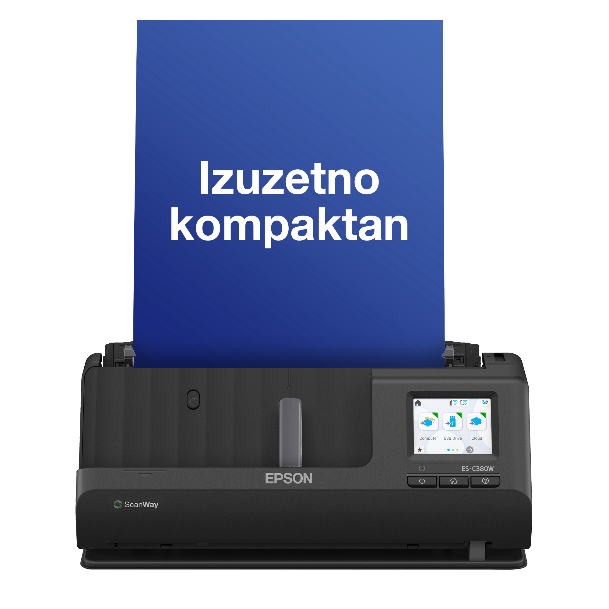 ES-C380W, kompaktan skener za dokumenta formata A4, sa Wi-Fi vezom i ...
