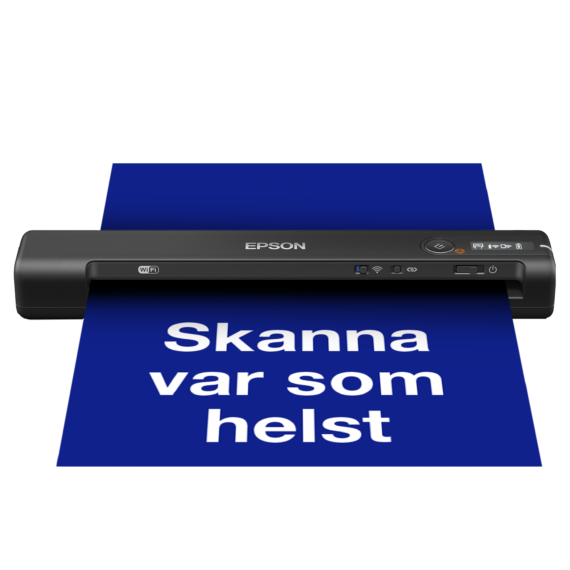 WorkForce ES-60W snabb och trådlös mobil A4-skanner med Wi-Fi-anslutning, Epson ScanSmart-teknik och LCD-panel
