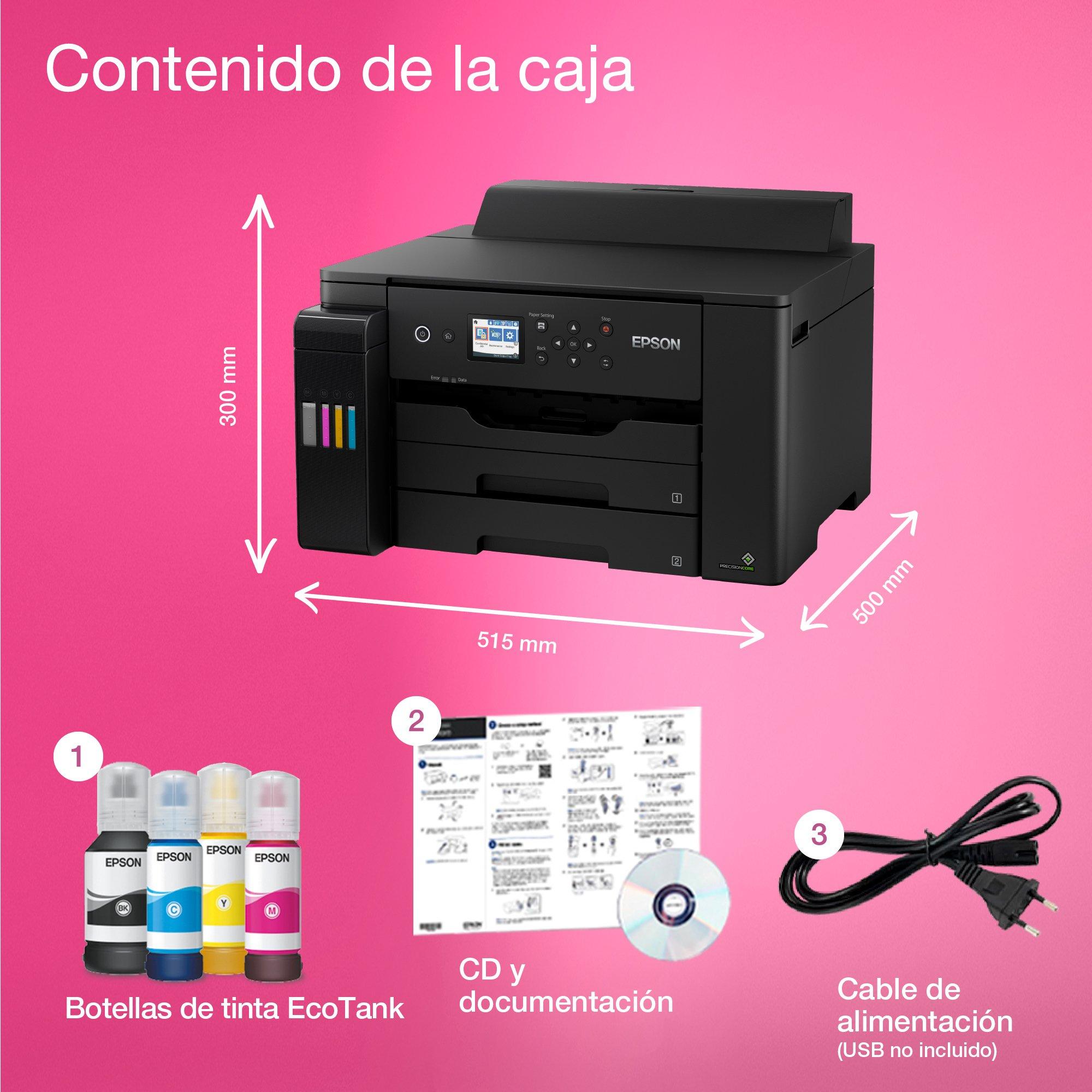 Impresora EcoTank ET-16150 A3+ con depósito de tinta y Wi-Fi whats in the box