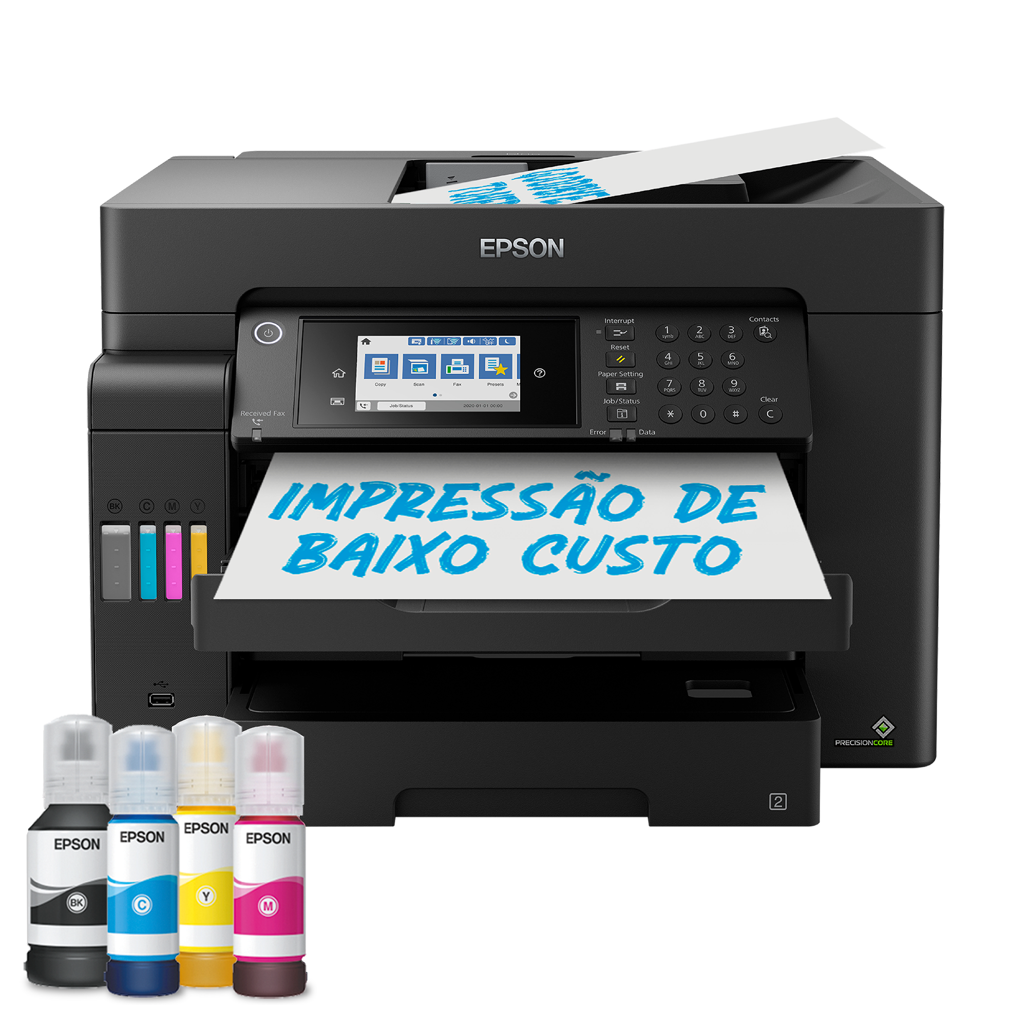 Impressora ET-16605 A3+ com tanque de tinta Wi-Fi multifunções com fax