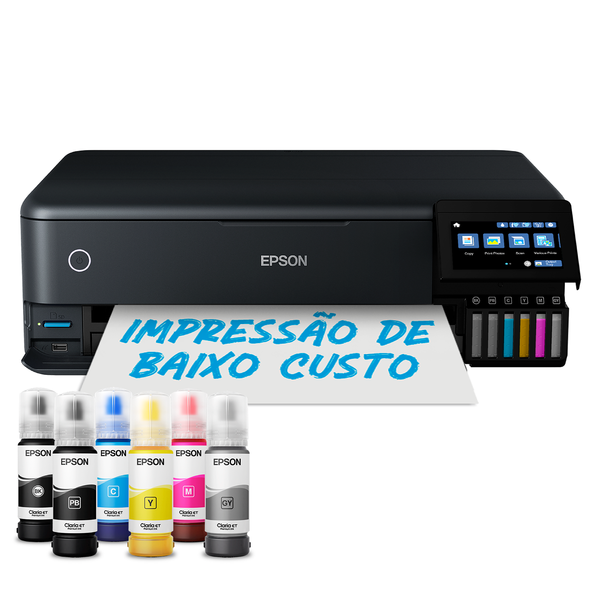 Impressora fotográfica com tanque de tinta Wi-Fi EcoTank ET-8550 A3+