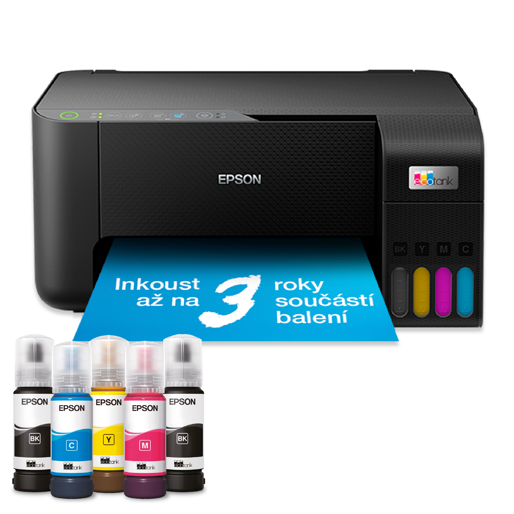 Multifunkční tiskárna formátu A4 s inkoustovou nádržkou EcoTank L3250 – připojení k Wi-Fi – inkoust až na 3 roky