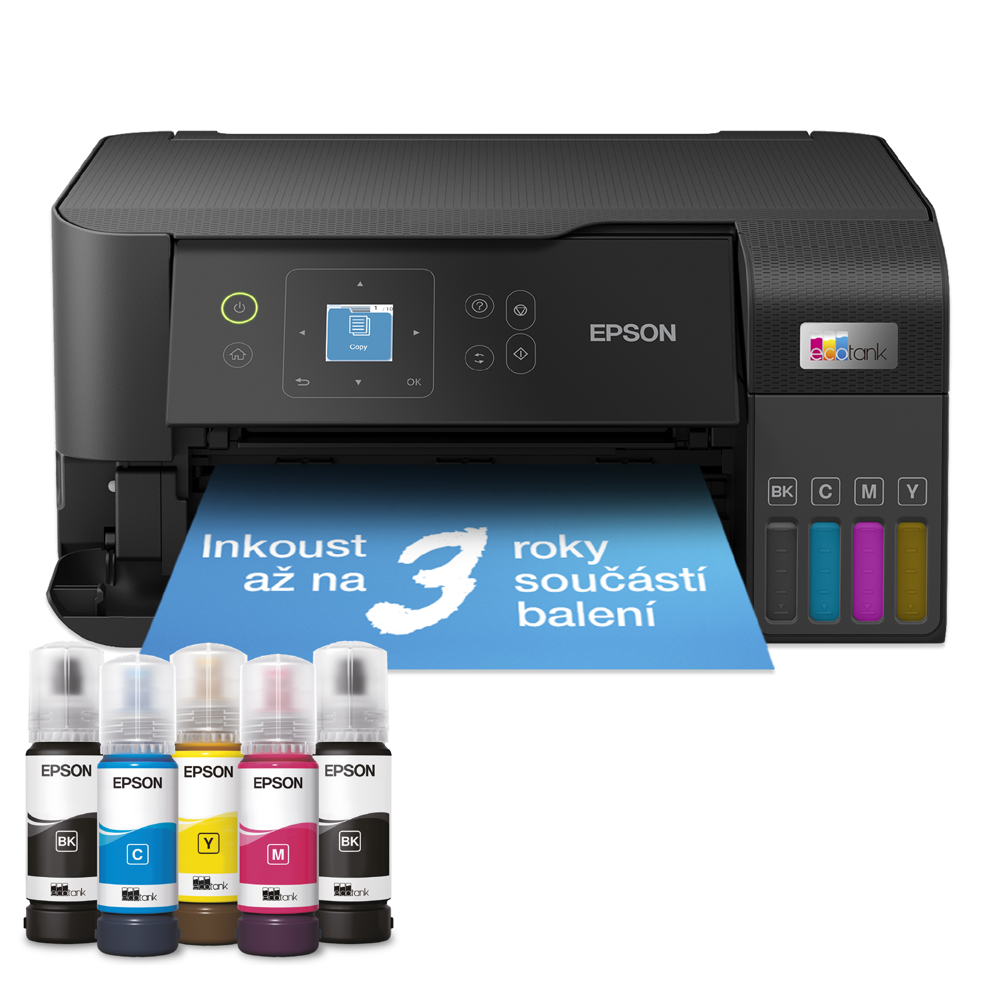 Multifunkční tiskárna formátu A4 s inkoustovou nádržkou EcoTank L3560 – připojení k Wi-Fi – inkoust až na 3 roky