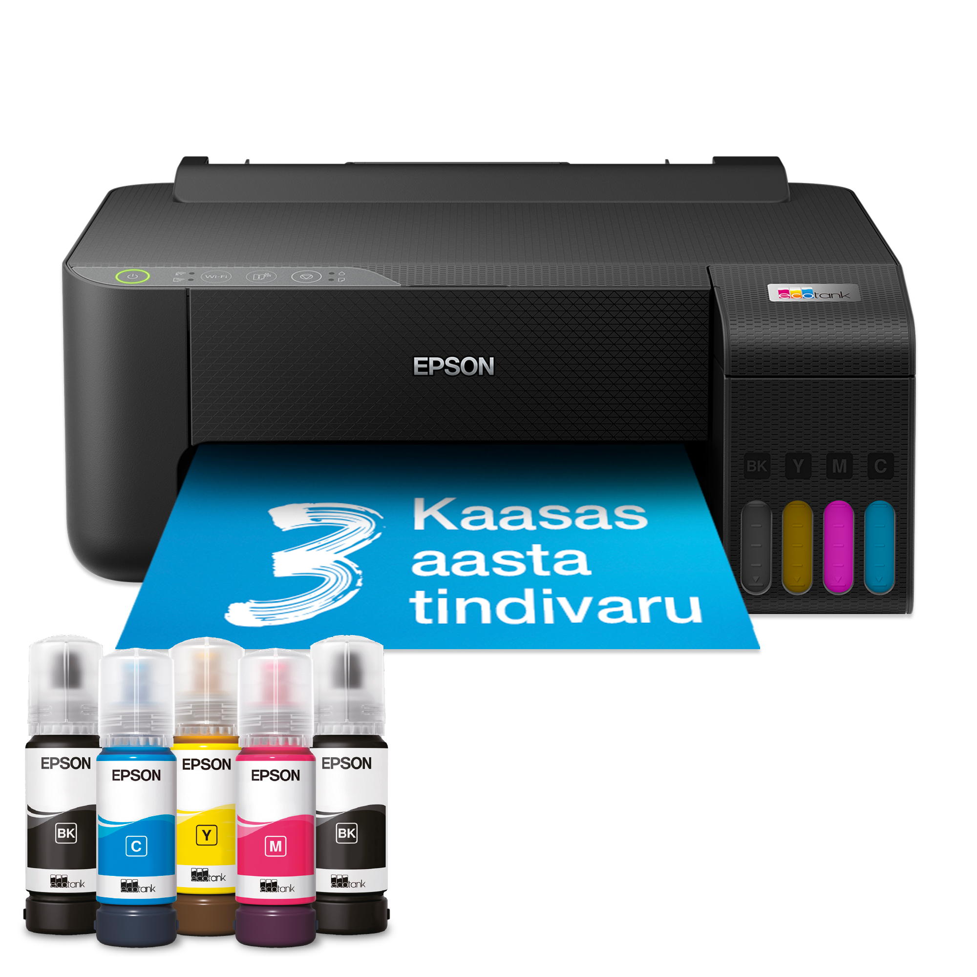 EcoTank L1250 tindimahutiga multifunktsionaalne A4 Wi-Fi printer, kaasas kuni 3 aasta jagu tinti