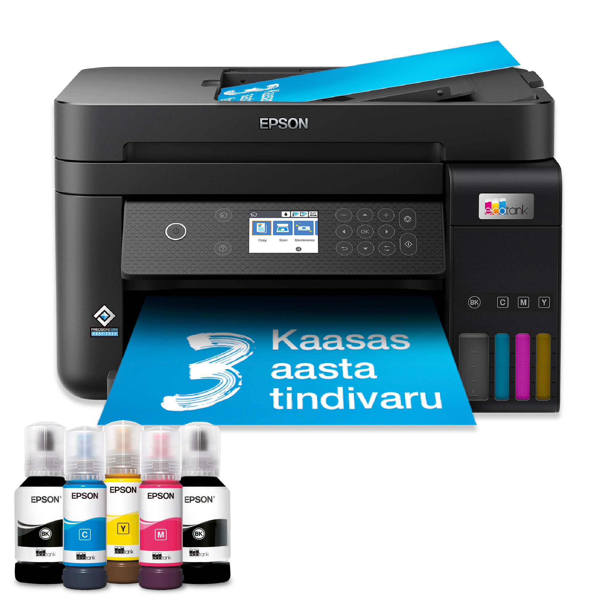 EcoTank L6270 multifunktsionaalne tindimahutiga Wi-Fi A4 printer, kaasas kuni 3 aasta jagu tinti