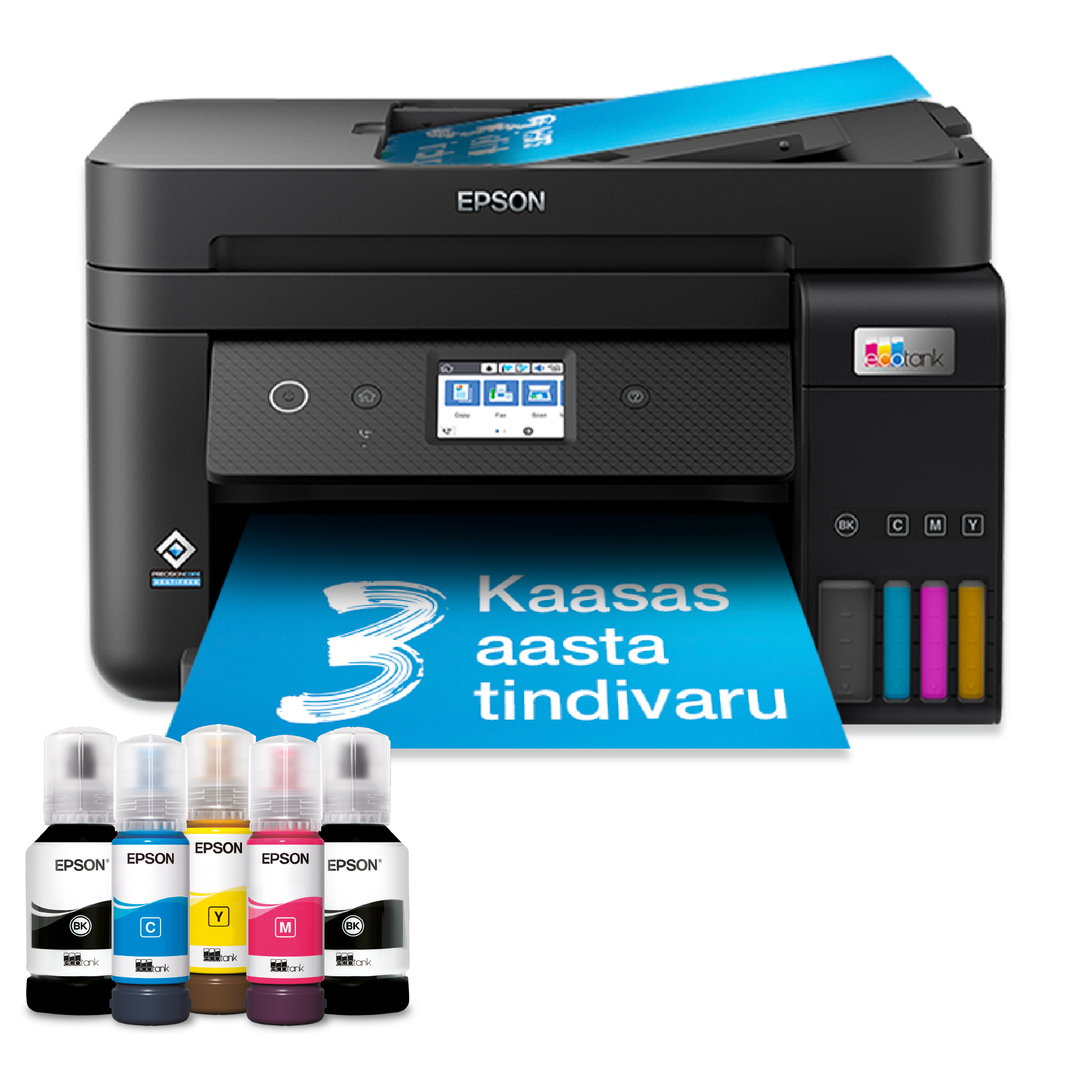 EcoTank L6290 multifunktsionaalne tindimahutiga Wi-Fi A4 printer, kaasas kuni 3 aasta jagu tinti