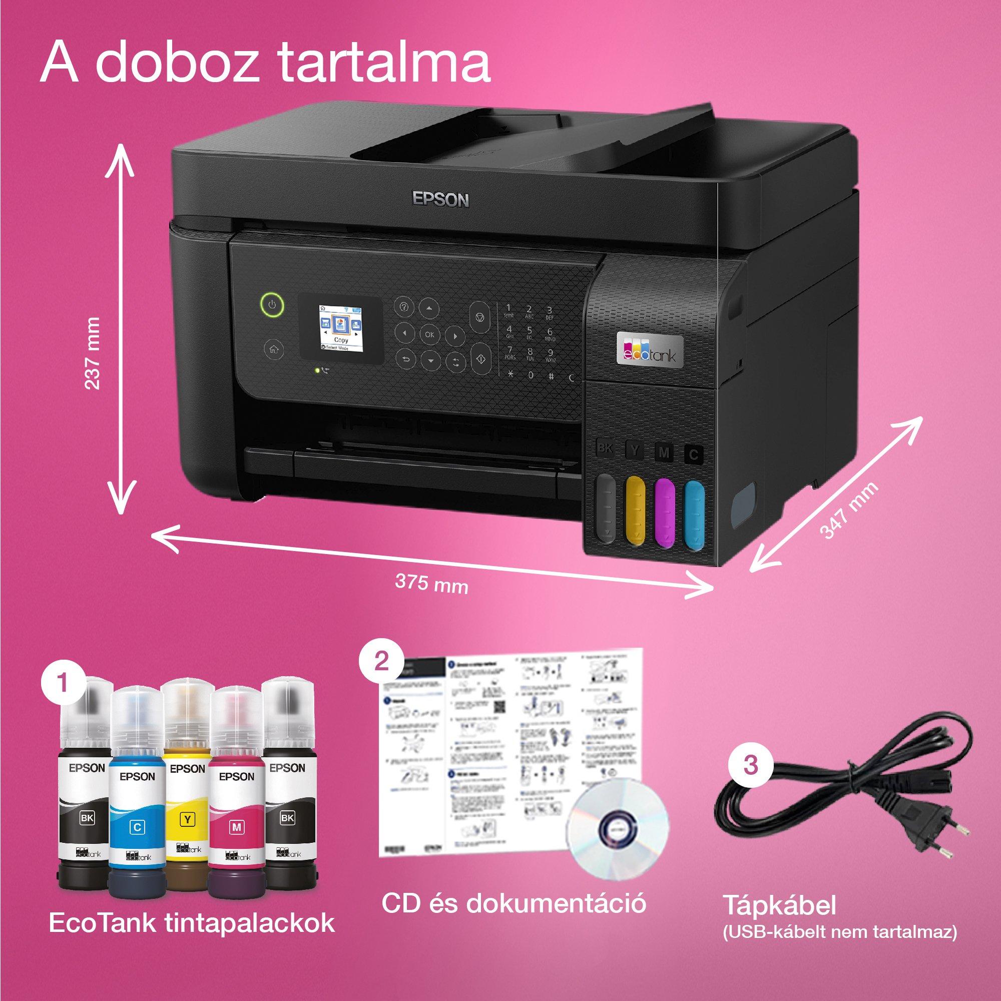 Epson L5290 whats in the box