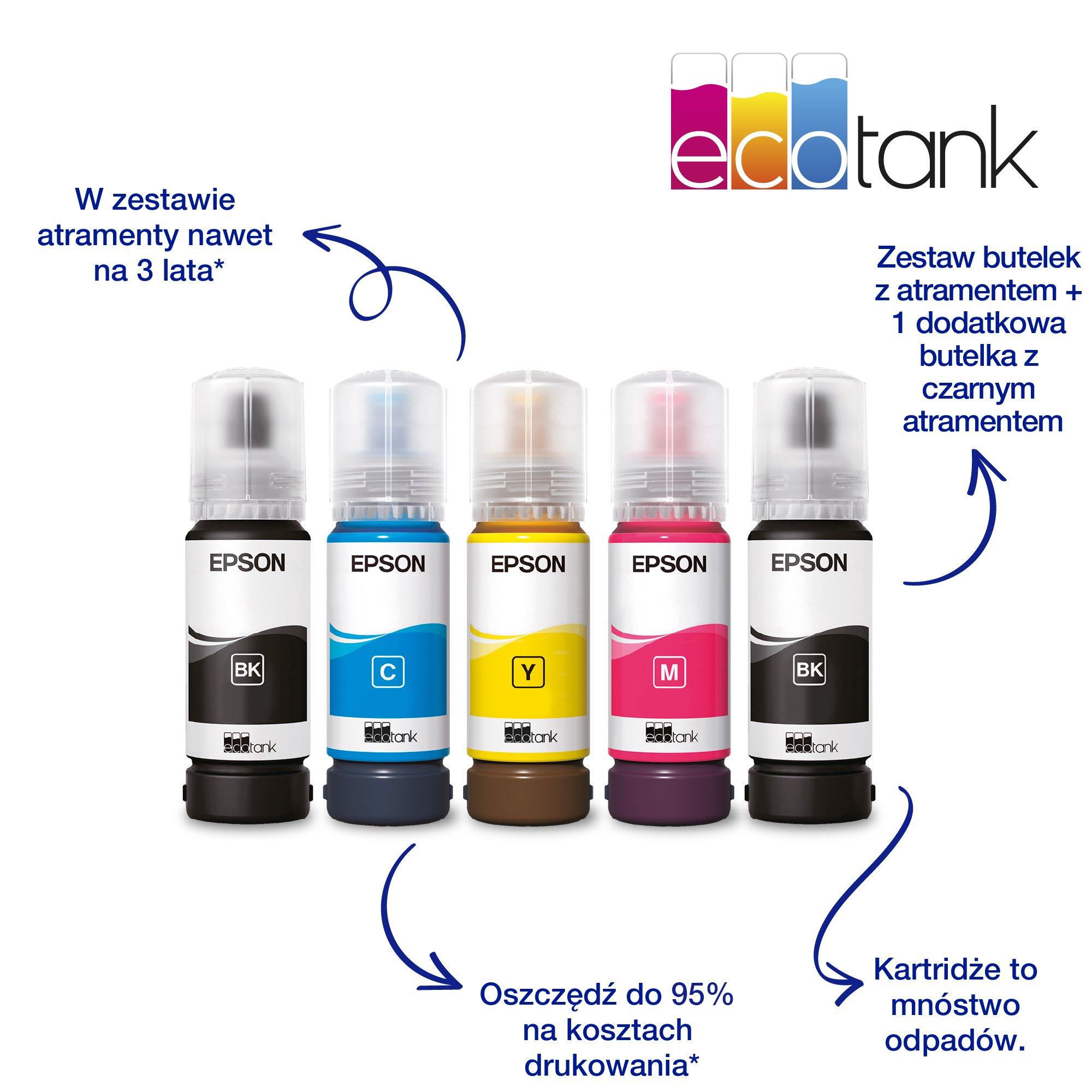 Wielofunkcyjna drukarka A4 EcoTank L5590 z Wi-Fi i stałym