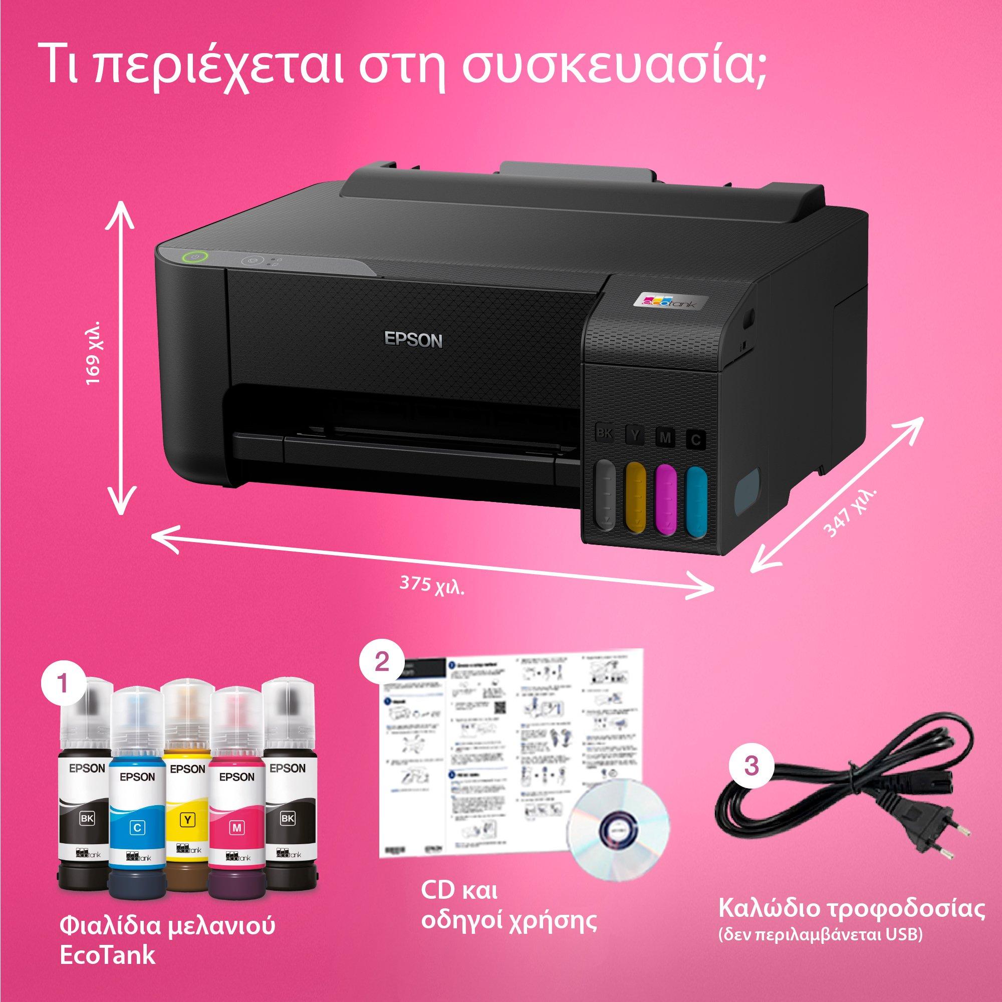 Epson L1210 whats in the box