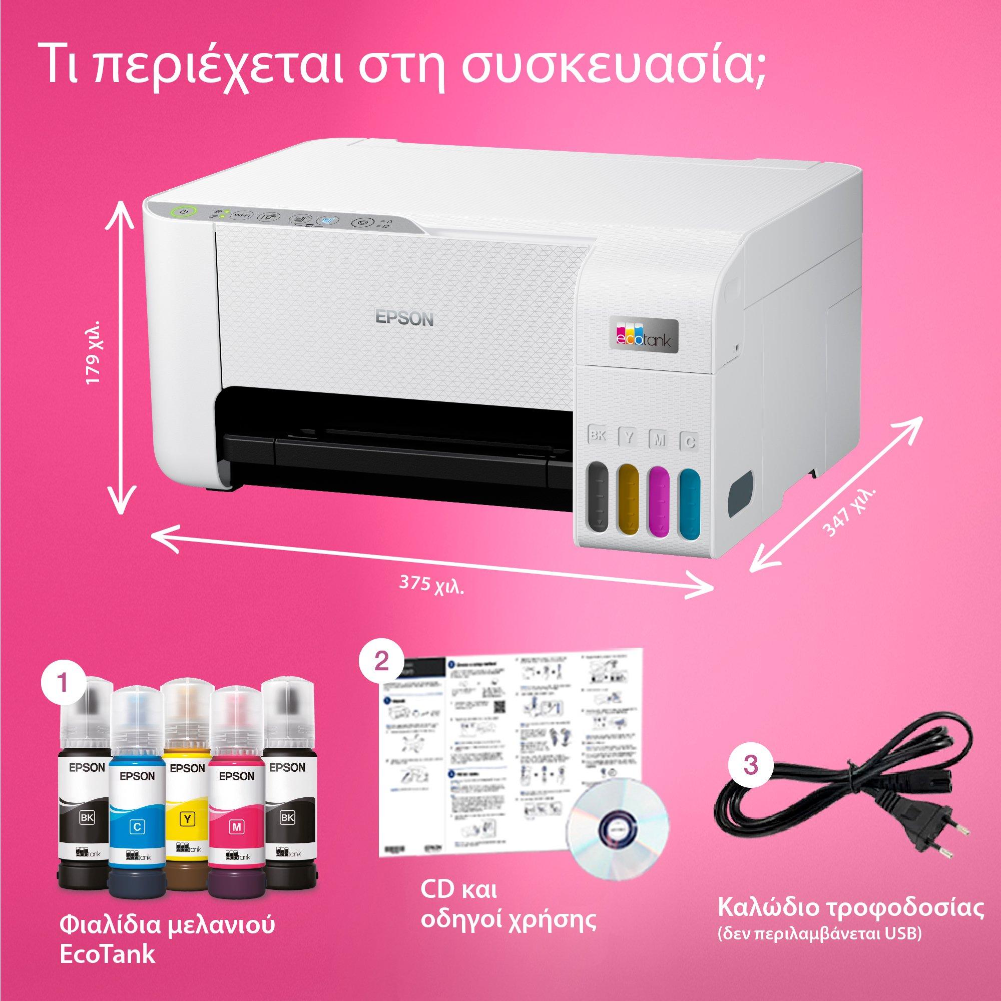 Epson L3256 whats in the box