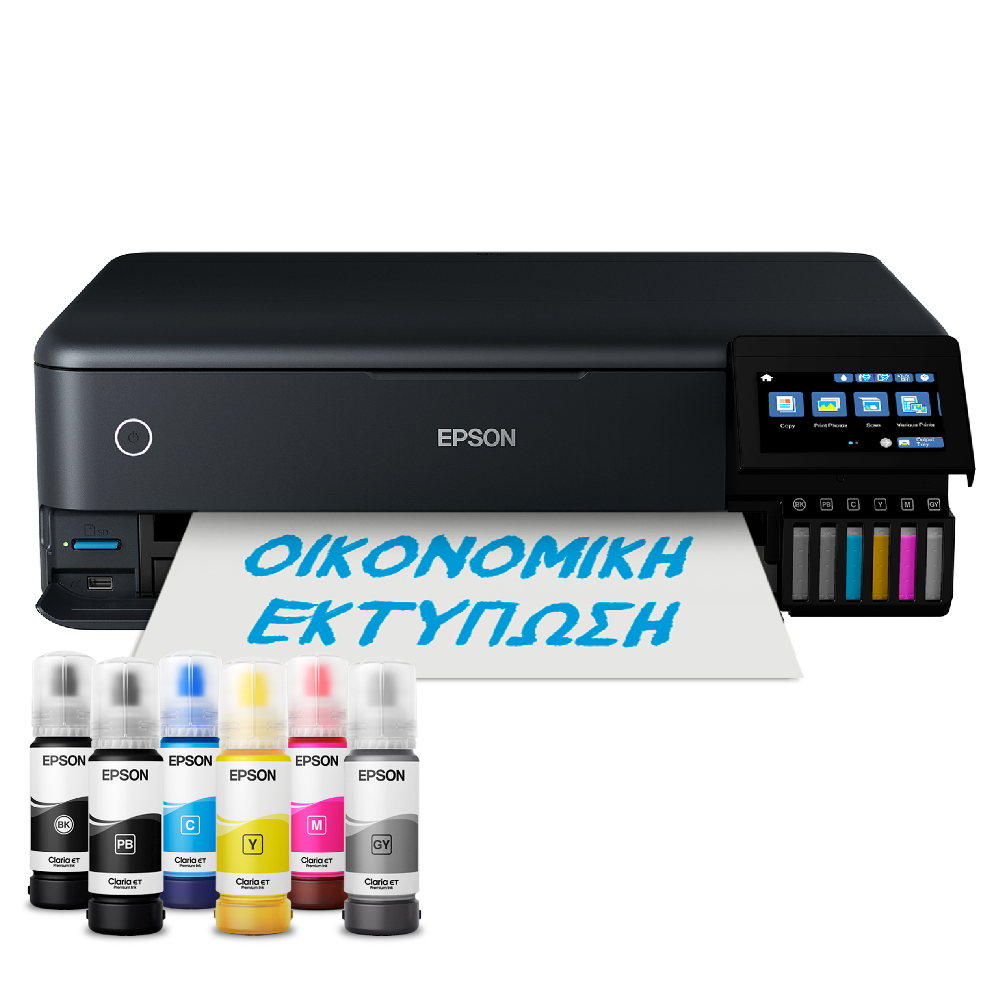 EcoTank L8180 Φωτογραφικός εκτυπωτής A3+ με δοχεία μελανιού και Wi-Fi