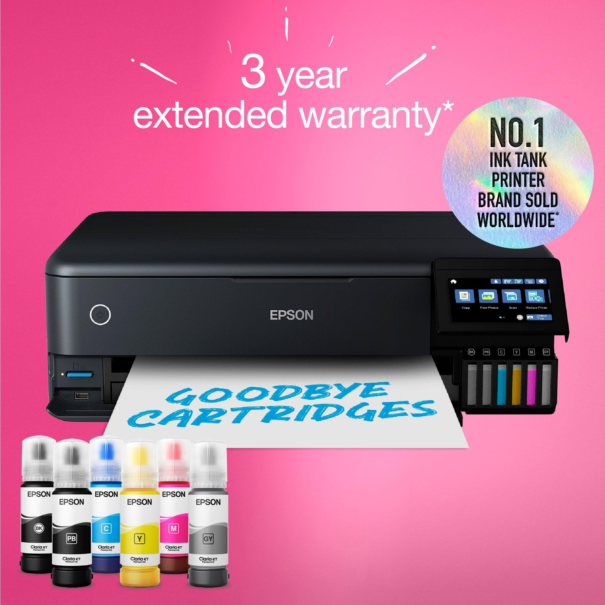 Impresora de Inyeccion de Tinta Epson Multifuncional Ecotank L8180 Color -  Digitalife eShop