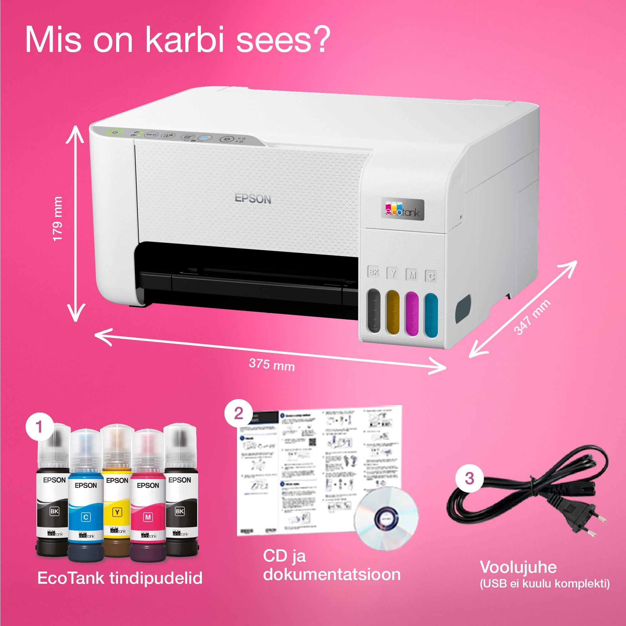 Epson L3256 whats in the box