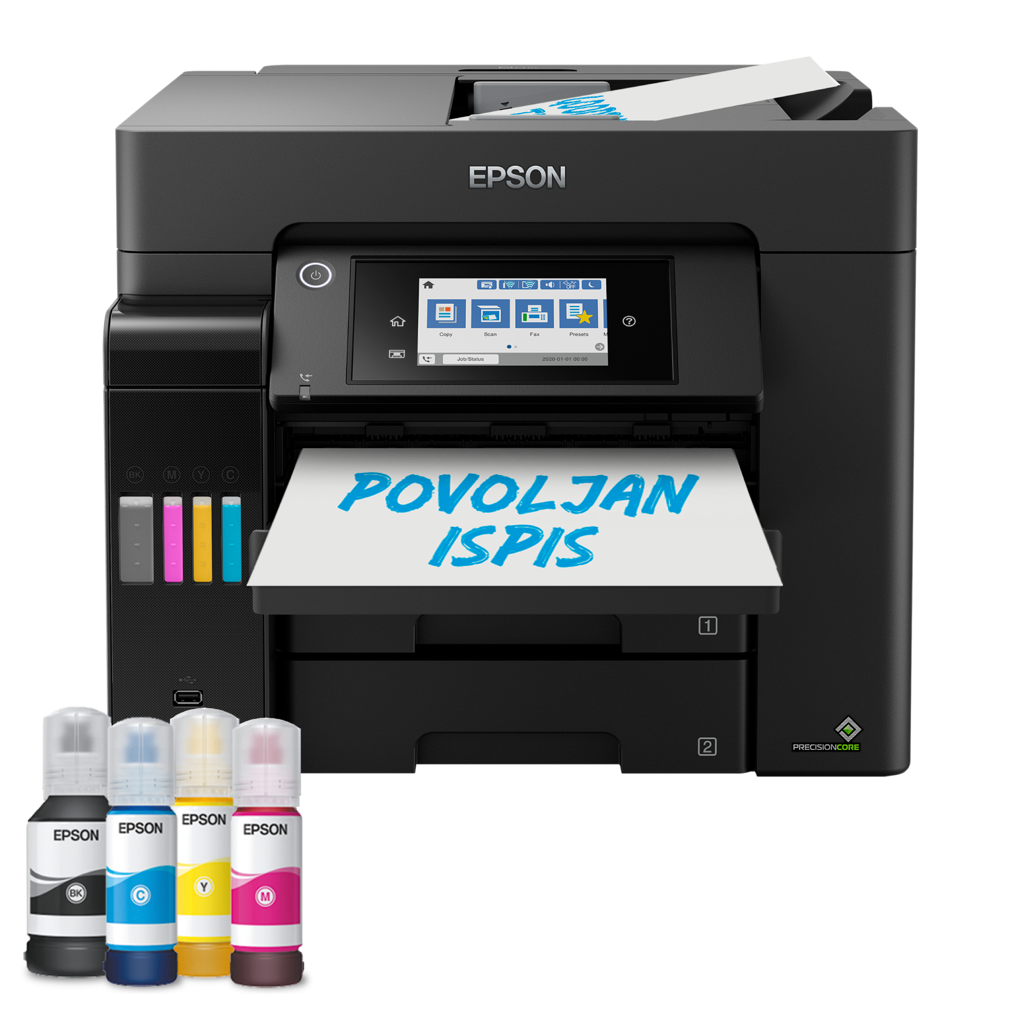 Višenamjenski pisač EcoTank L6570 za format A4 s Wi-Fi vezom, spremnikom za tintu i telefaksom