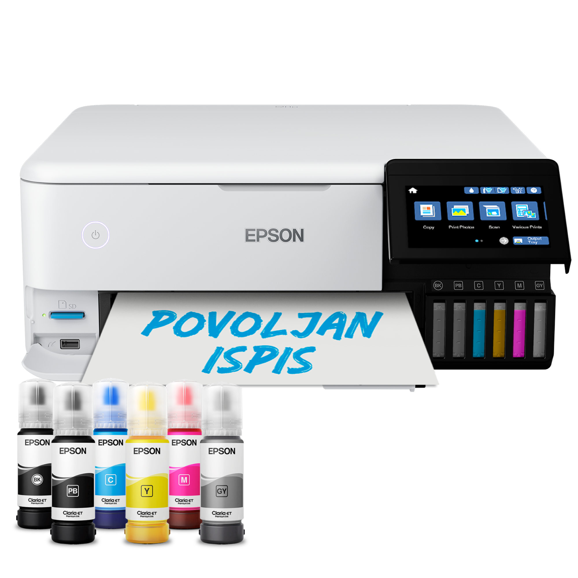 Foto pisač EcoTank L8160 za format A4 s Wi-Fi vezom i spremnikom za tintu