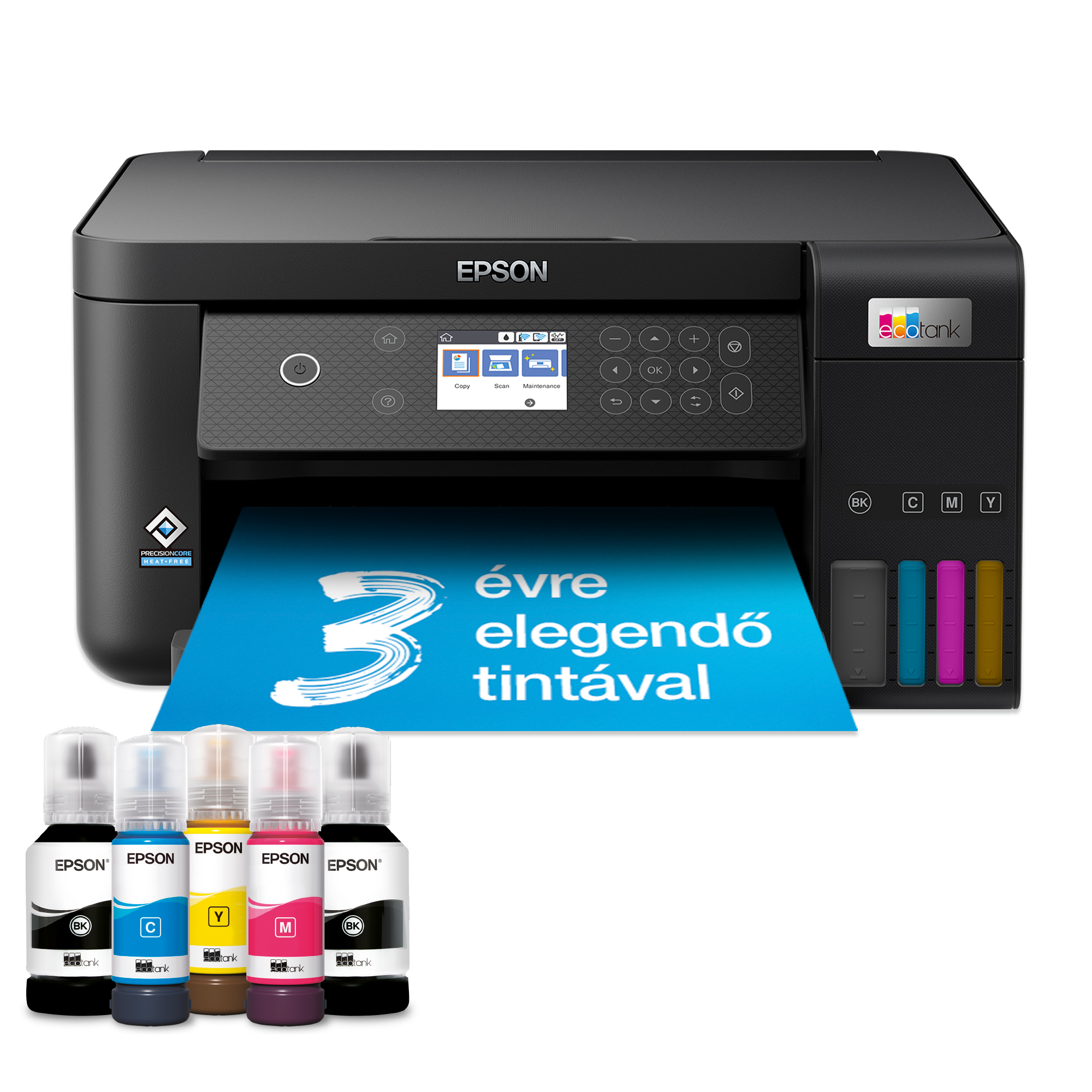 EcoTank L6260 többfunkciós, Wi-Fi-s, külső tintatartályos nyomtató, akár 3 évre elegendő tintával