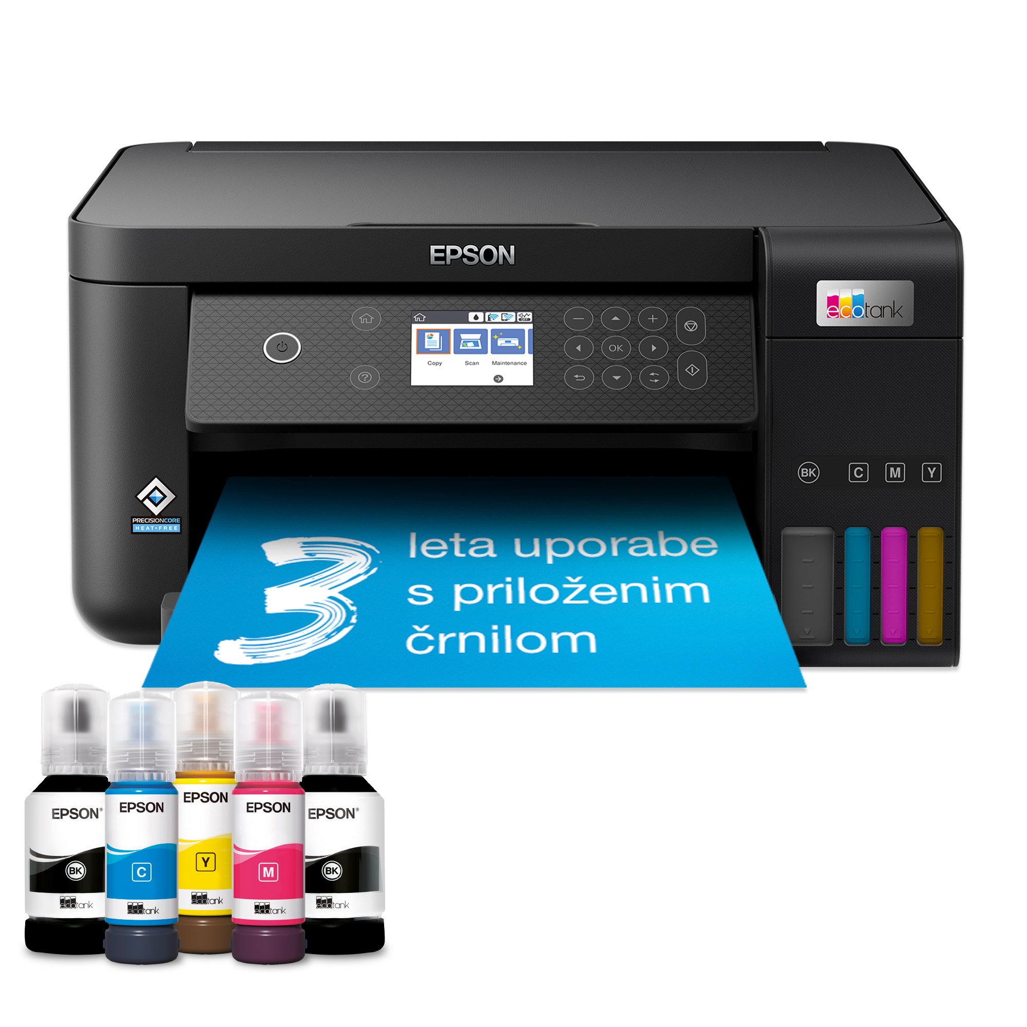 Večnamenski tiskalnik EcoTank L6260 s povezljivostjo Wi-Fi in sistemom posod s črnilom, z vključenim črnilom za do 3 leta