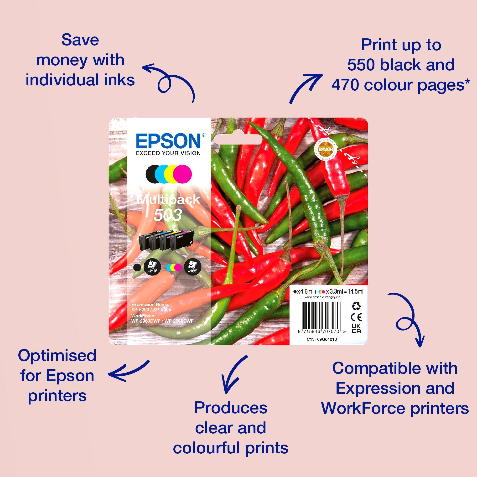 大きい割引 503XL 4-colours Multipack Ink Ink | Consumables Ink | プリンタアクセサリ