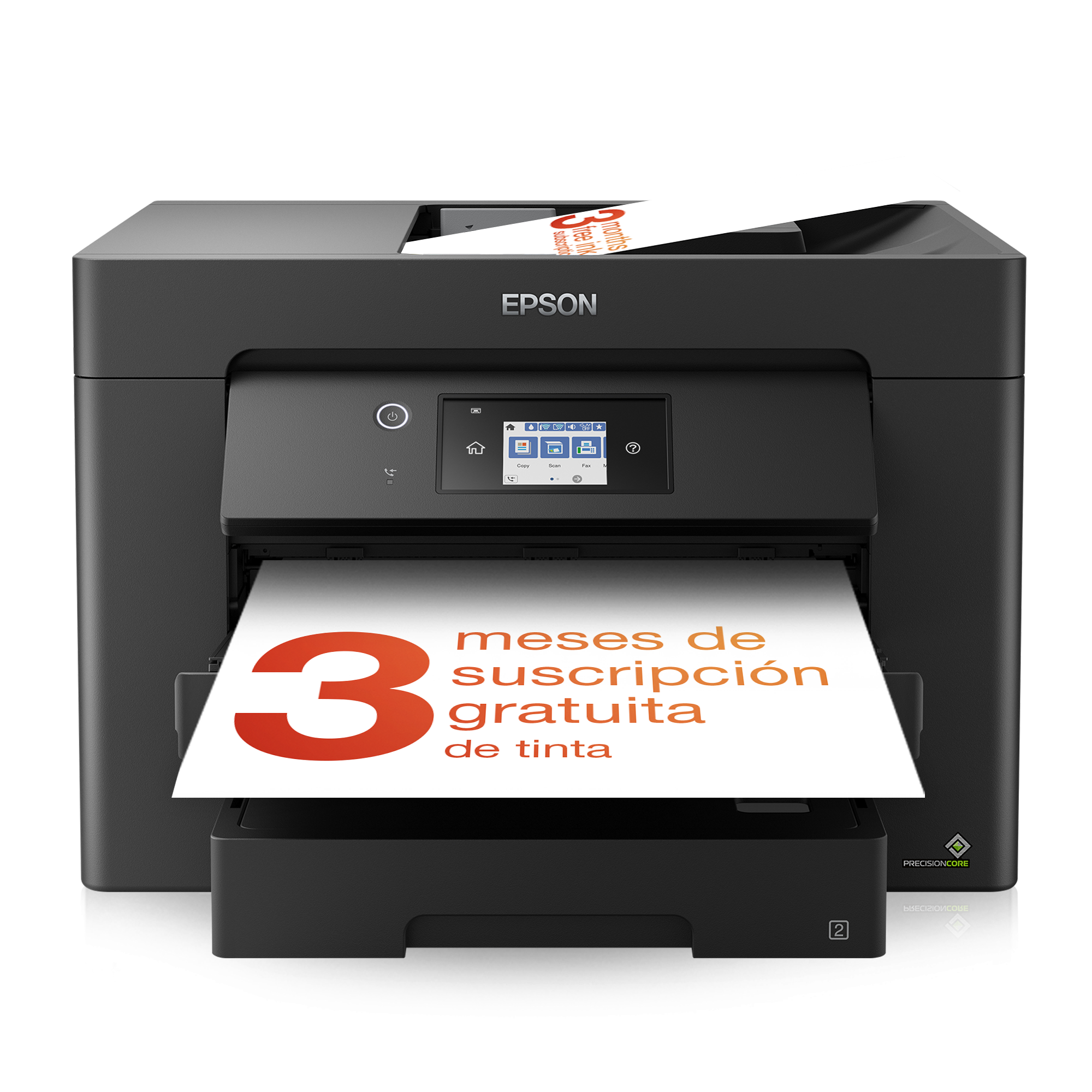 Impresora de inyección de tinta multifunción WorkForce WF-7830DTWF A3 con conectividad inalámbrica y 3 meses gratis de suscripción de tinta ReadyPrint*
