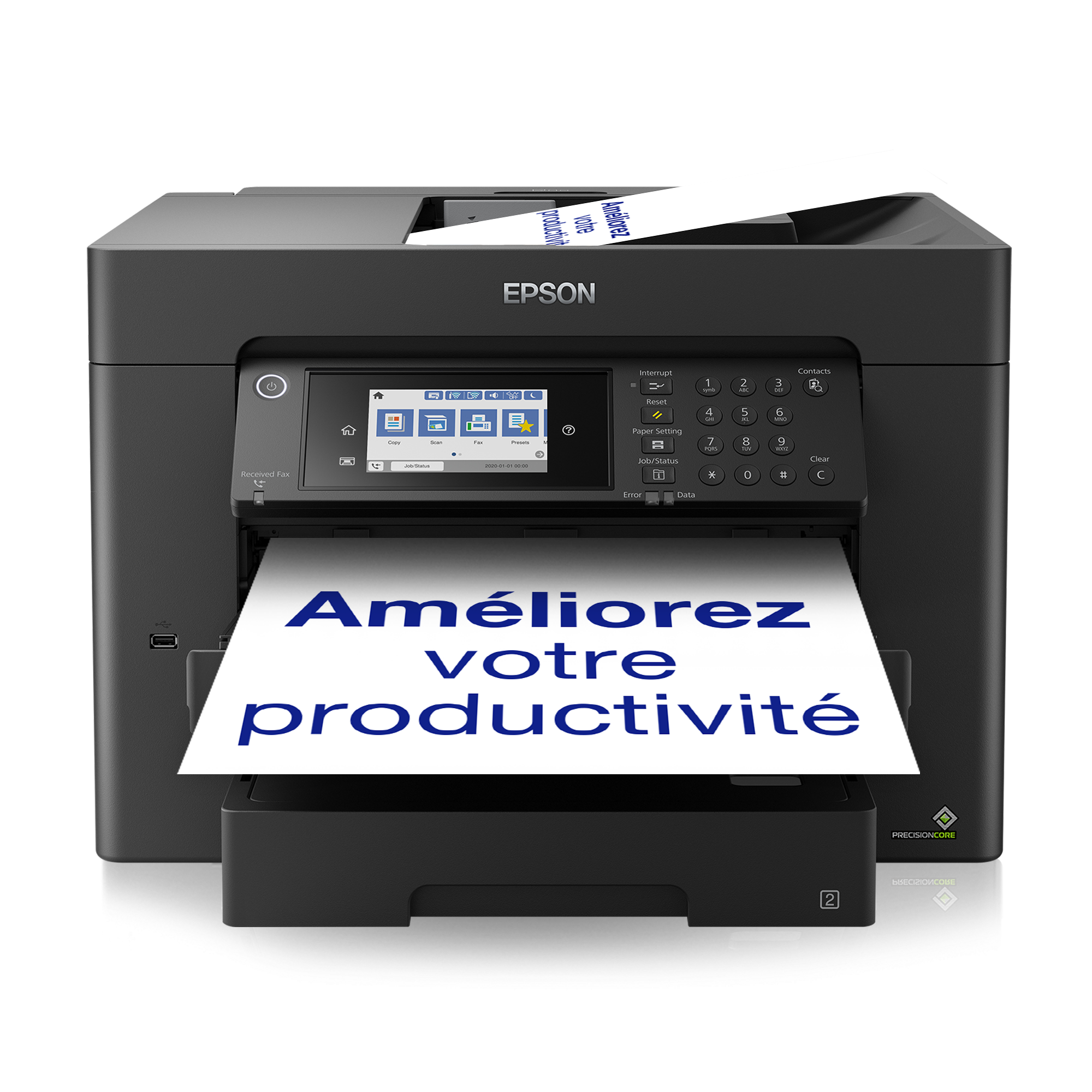 Imprimante multifonction Jet d’Encre A3+ WorkForce WF-7840DTWF et 3 mois d’approvisionnement en encre offerts avec l’abonnement ReadyPrint*