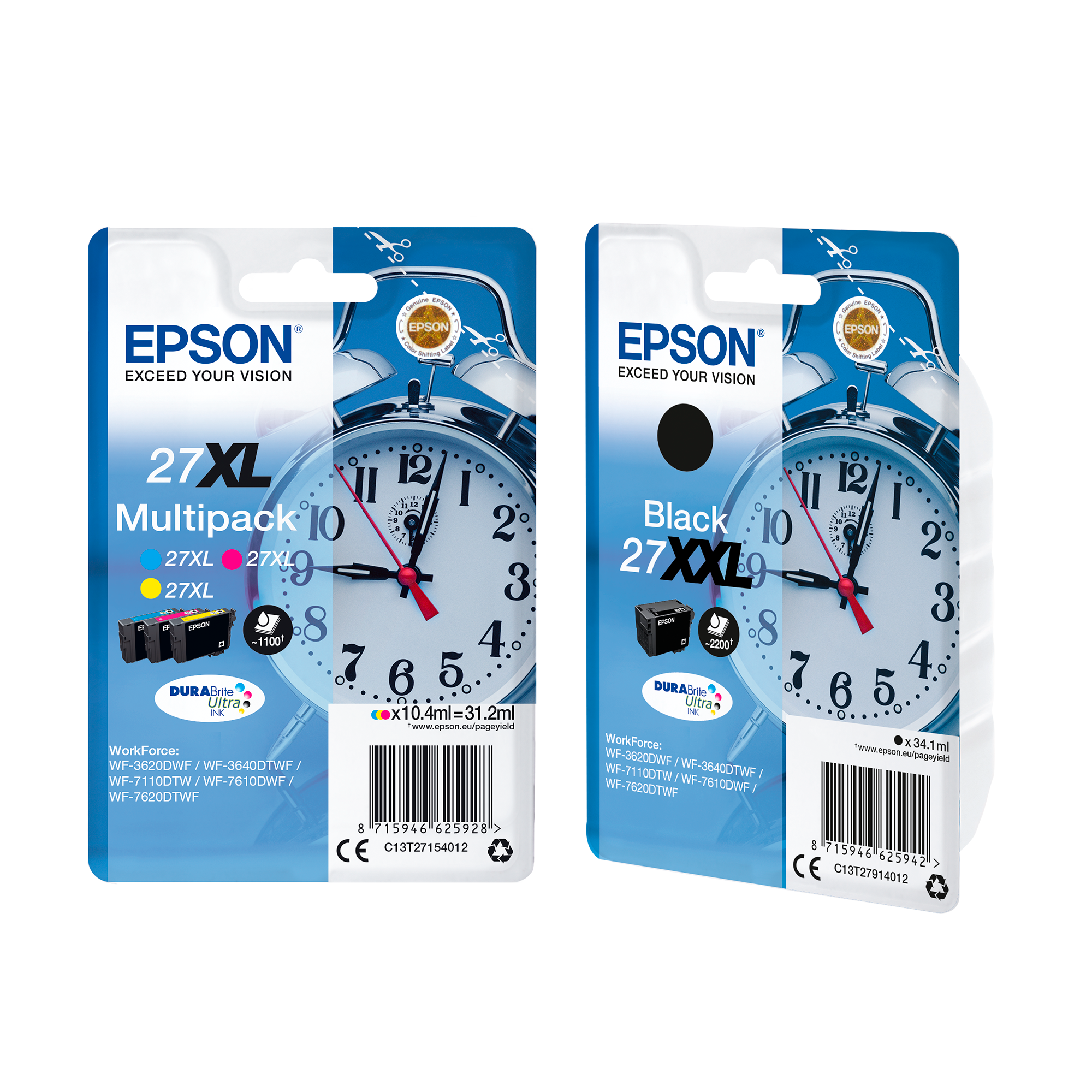 27XL DURABrite Ultra Ink Series (Ceas deşteptător Inks)