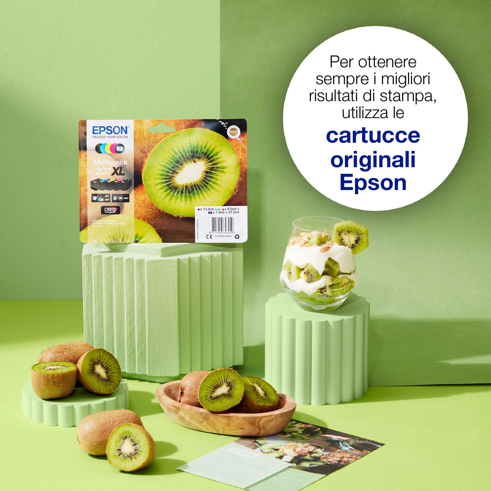 コレクション EPSON Multipack 5 colori Claria Premium Kiwi 202XL | Inchiostri