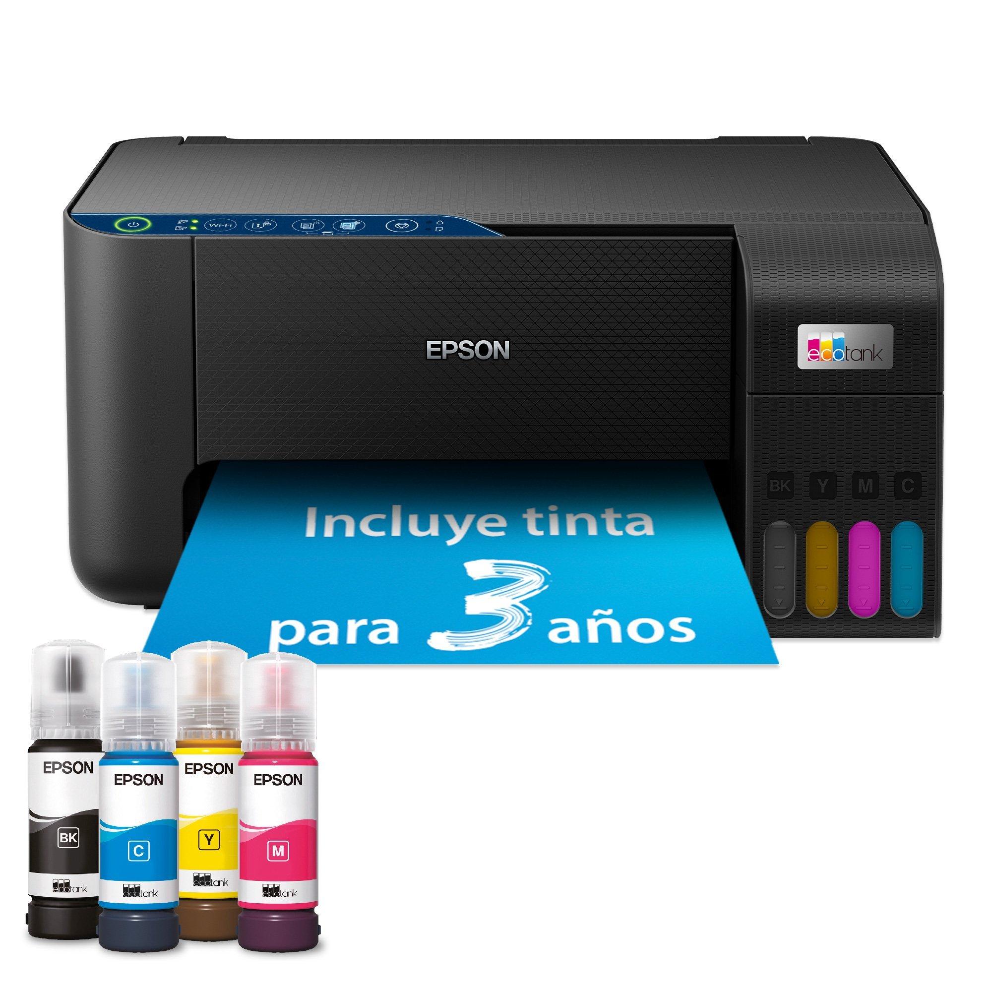 Impresora multifunción EcoTank ET-2861 A4 con depósito de tinta, conexión Wi-Fi y hasta 3 años de tinta incluida