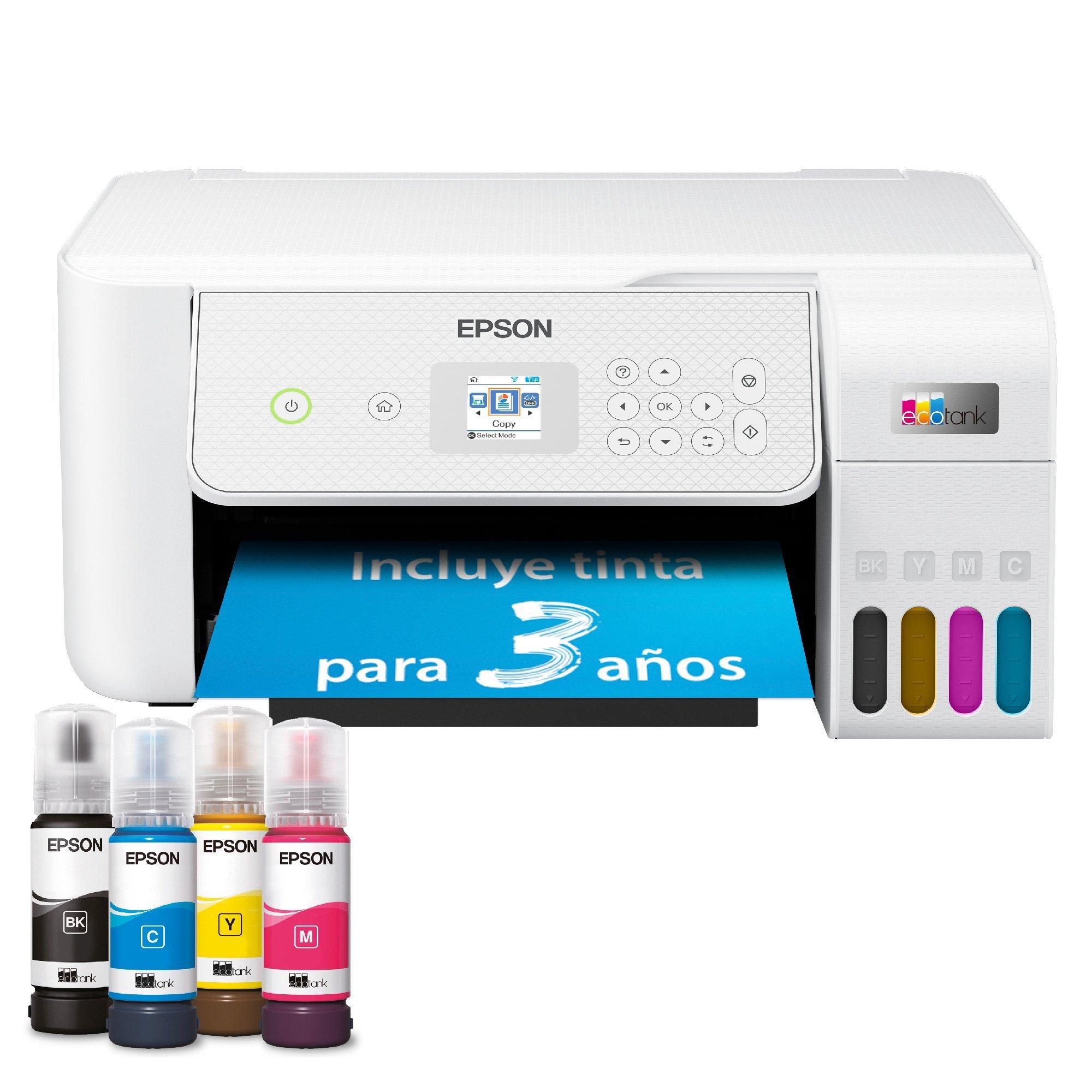 Impresora multifunción EcoTank ET-2876 A4 con depósito de tinta, conexión Wi-Fi y hasta 3 años de tinta incluida
