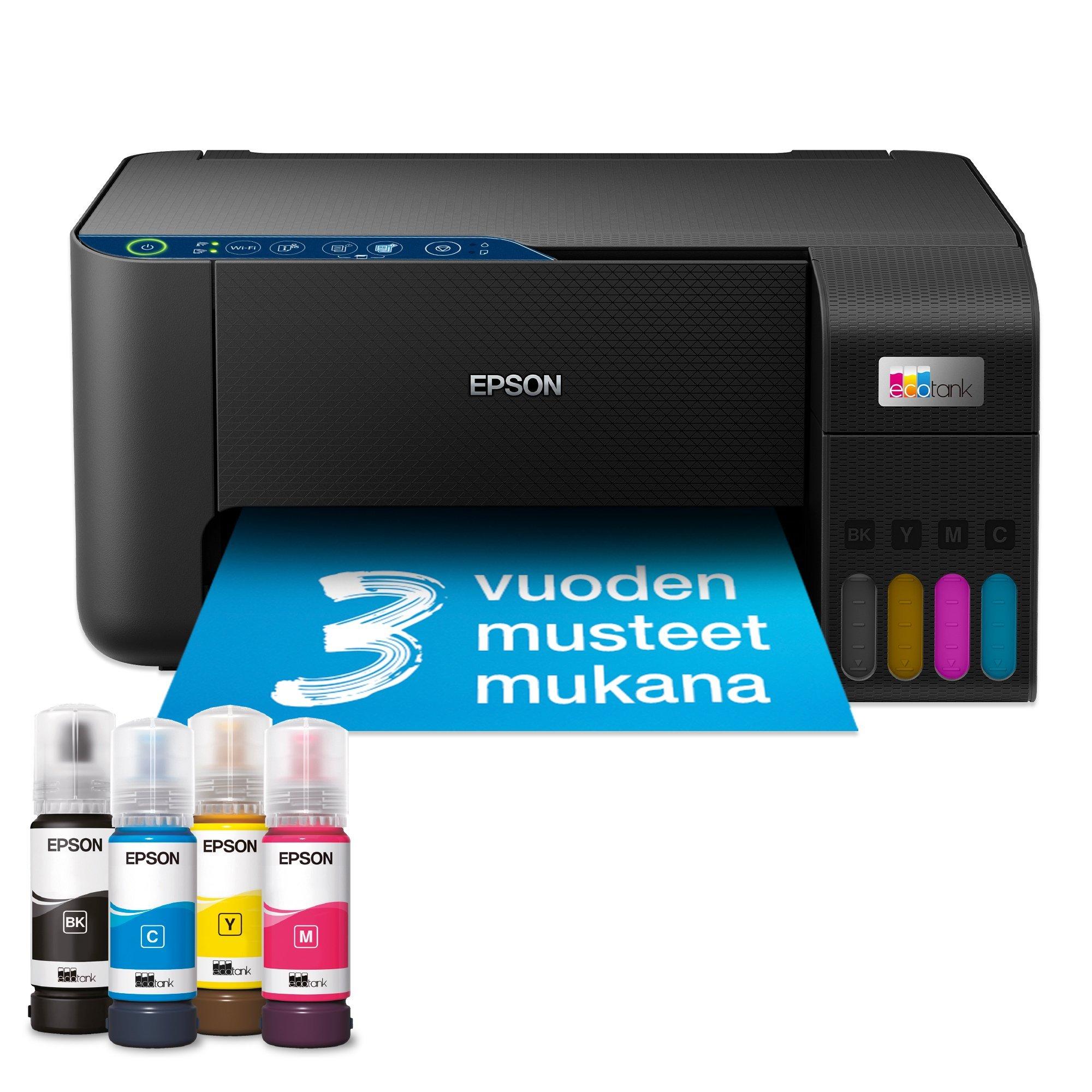 EcoTank ET-2861 A4-monitoimitulostin – Wi-Fi, mustesäiliöt, mukana jopa 3 vuoden musteet