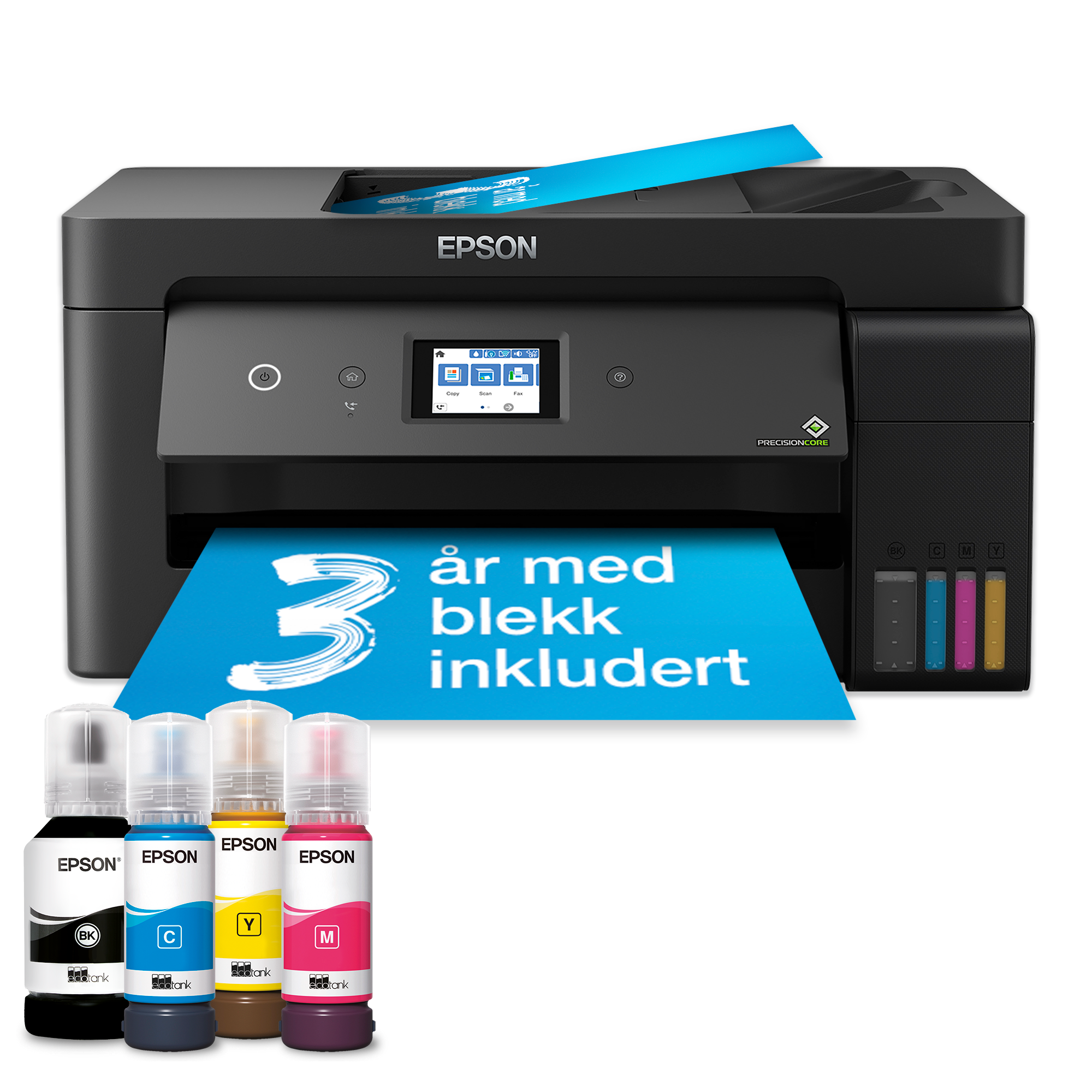 EcoTank ET-15000 A3+ flerfunksjonell Wi-Fi-blekktankskriver med opptil tre års blekk inkludert