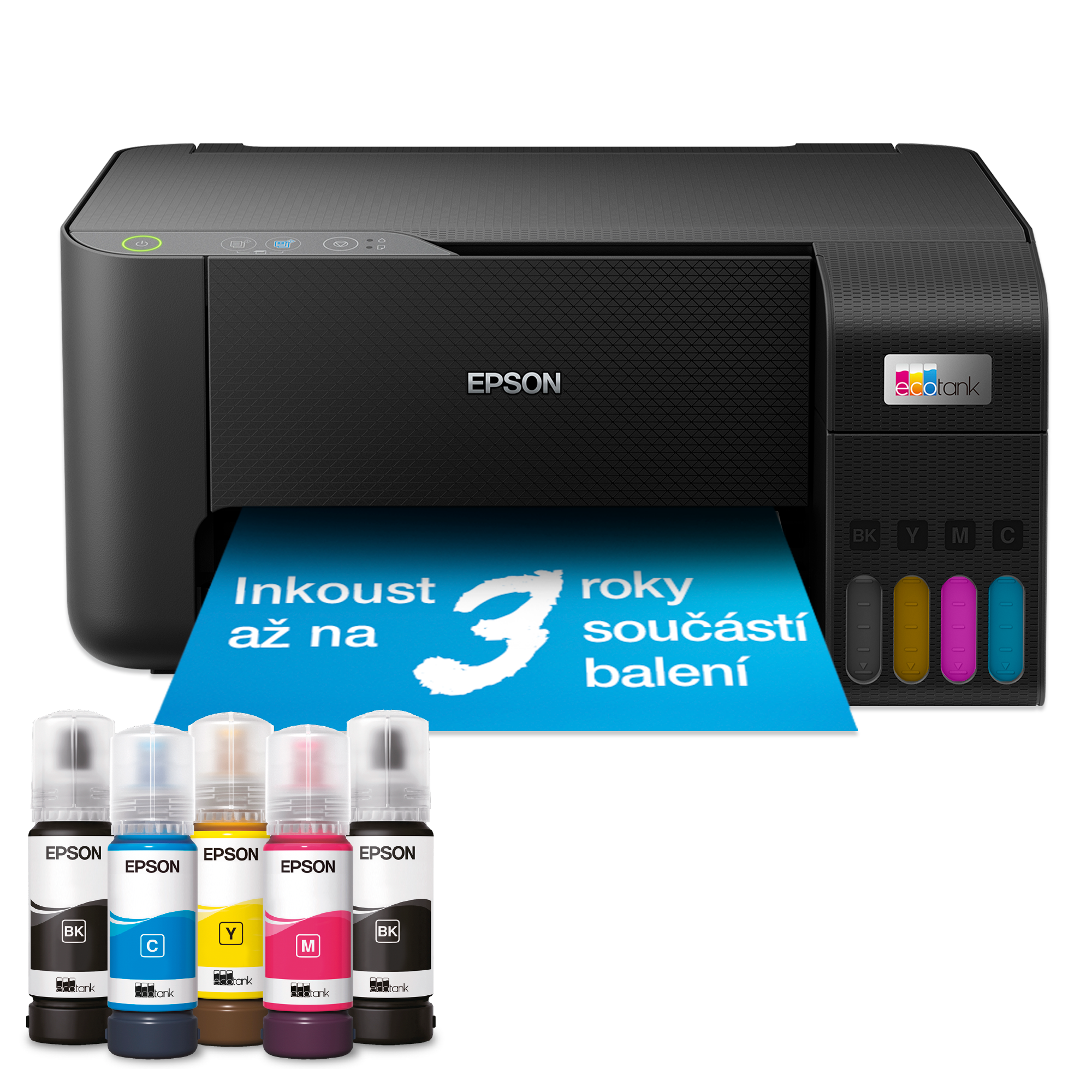 Multifunkční tiskárna EcoTank L3230 s inkoustovými nádržkami a inkoustem až na 3 roky