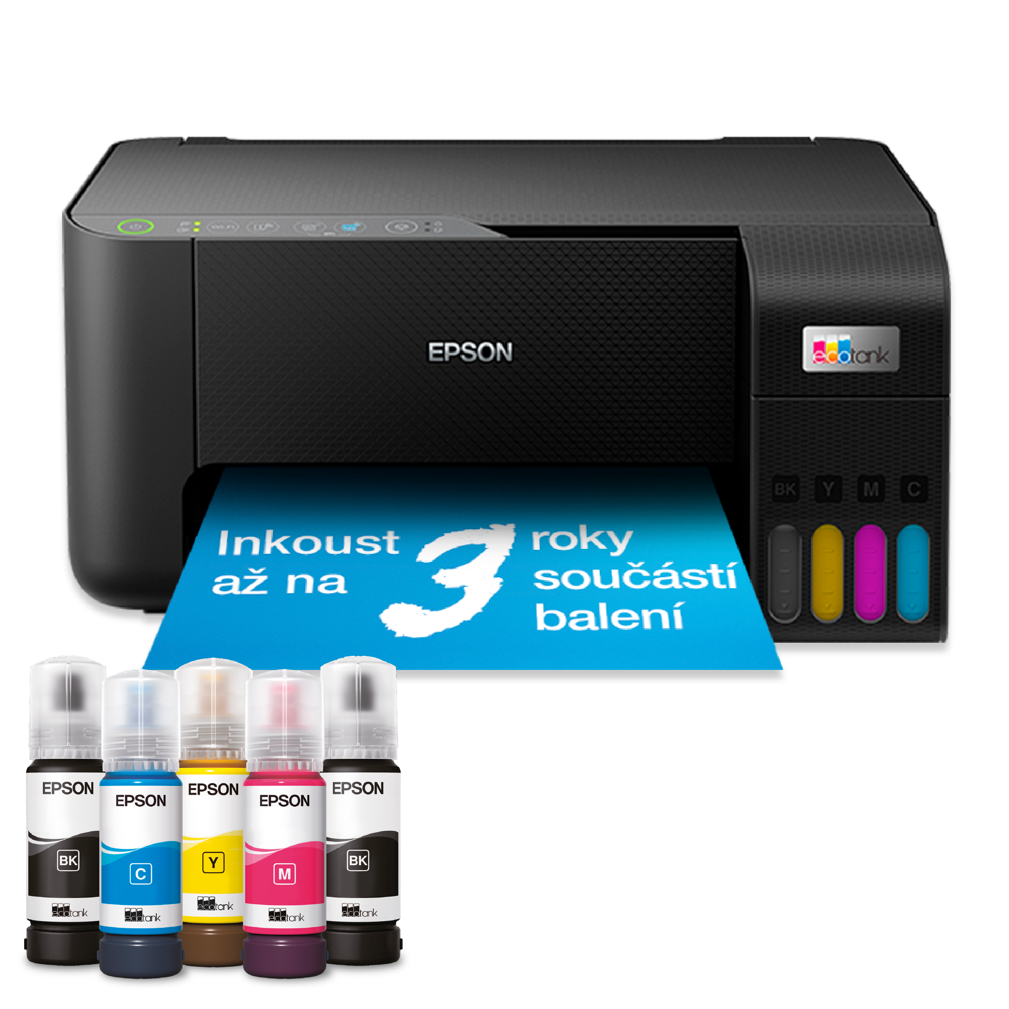 3D model for Multifunkční tiskárna EcoTank L3270 formátu A4 s inkoustovými nádržkami, připojením přes Wi-Fi a inkoustem až na 3 roky