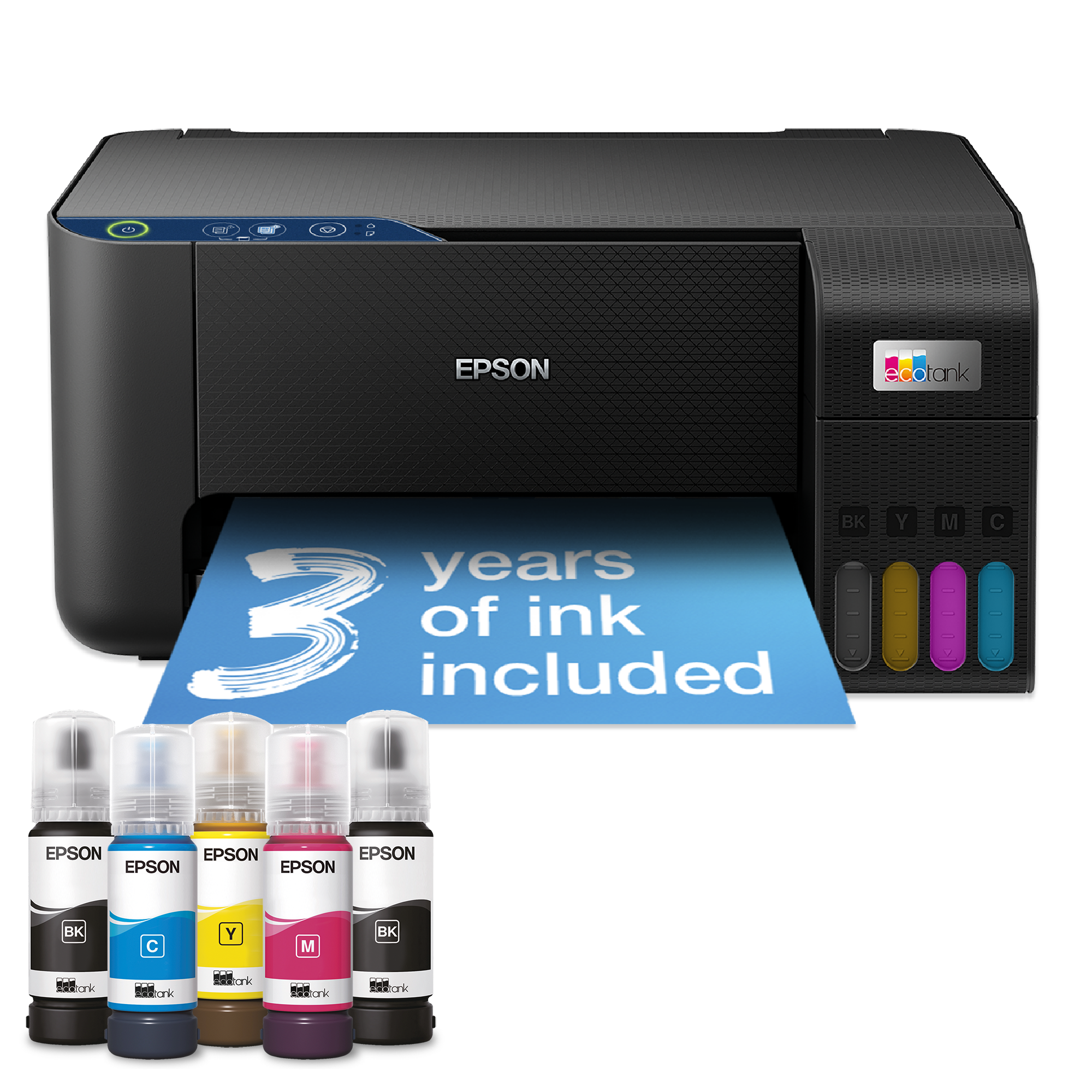 EcoTank L3231 многофункционален принтер с резервоар за мастило с включено мастило за период до 3 години