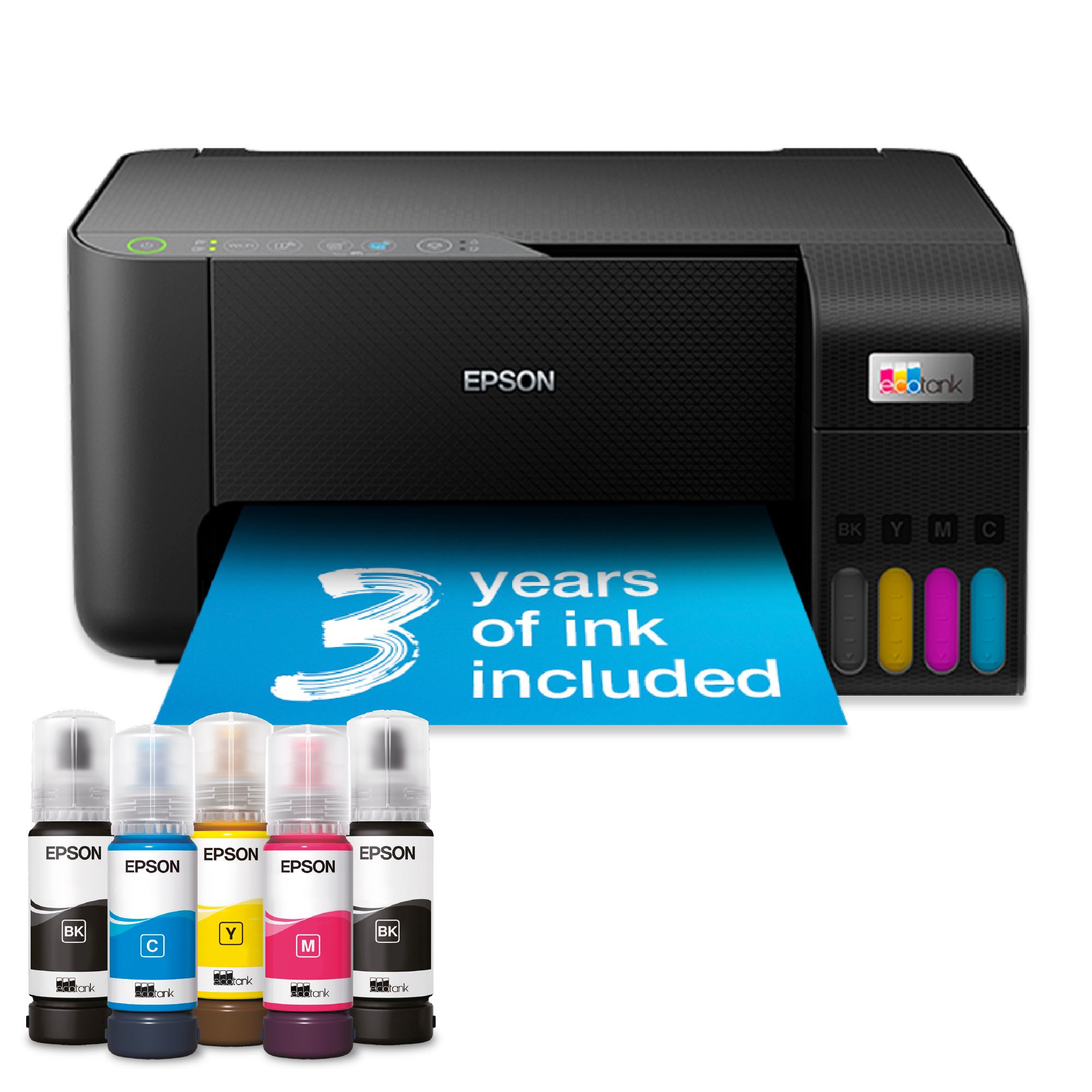 EcoTank L3270 A4 Multifunction Wi-Fi Ink Tank Printer, With Up To 3 Years Of Ink Included