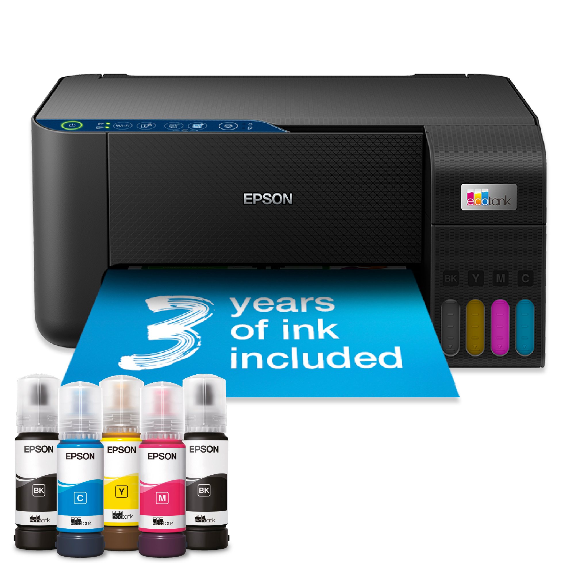 EcoTank L3271 A4 Multifunction Wi-Fi Ink Tank Printer, With Up To 3 Years Of Ink Included