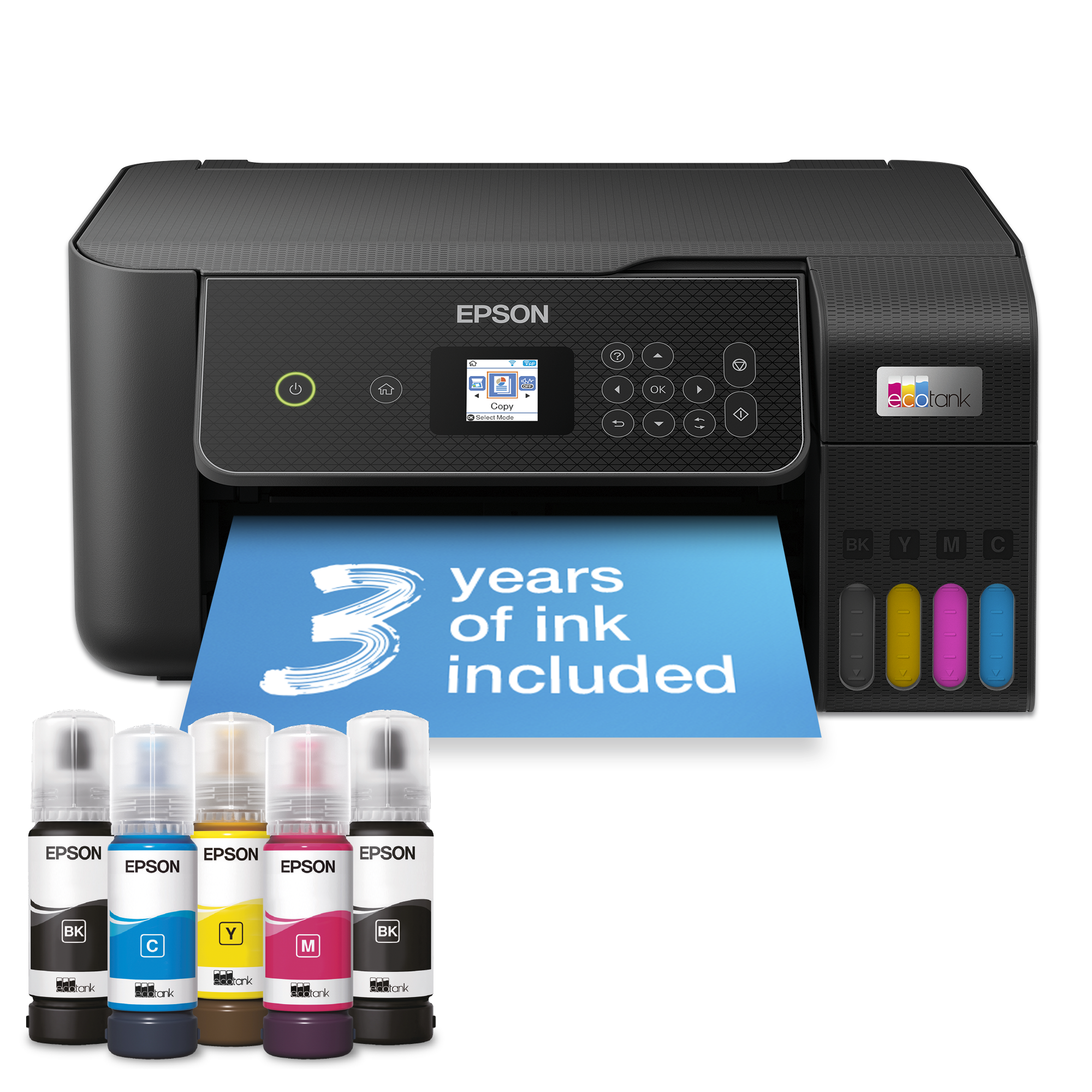 EcoTank L3280 A4 Multifunction Wi-Fi Ink Tank Printer, With Up To 3 Years Of Ink Included