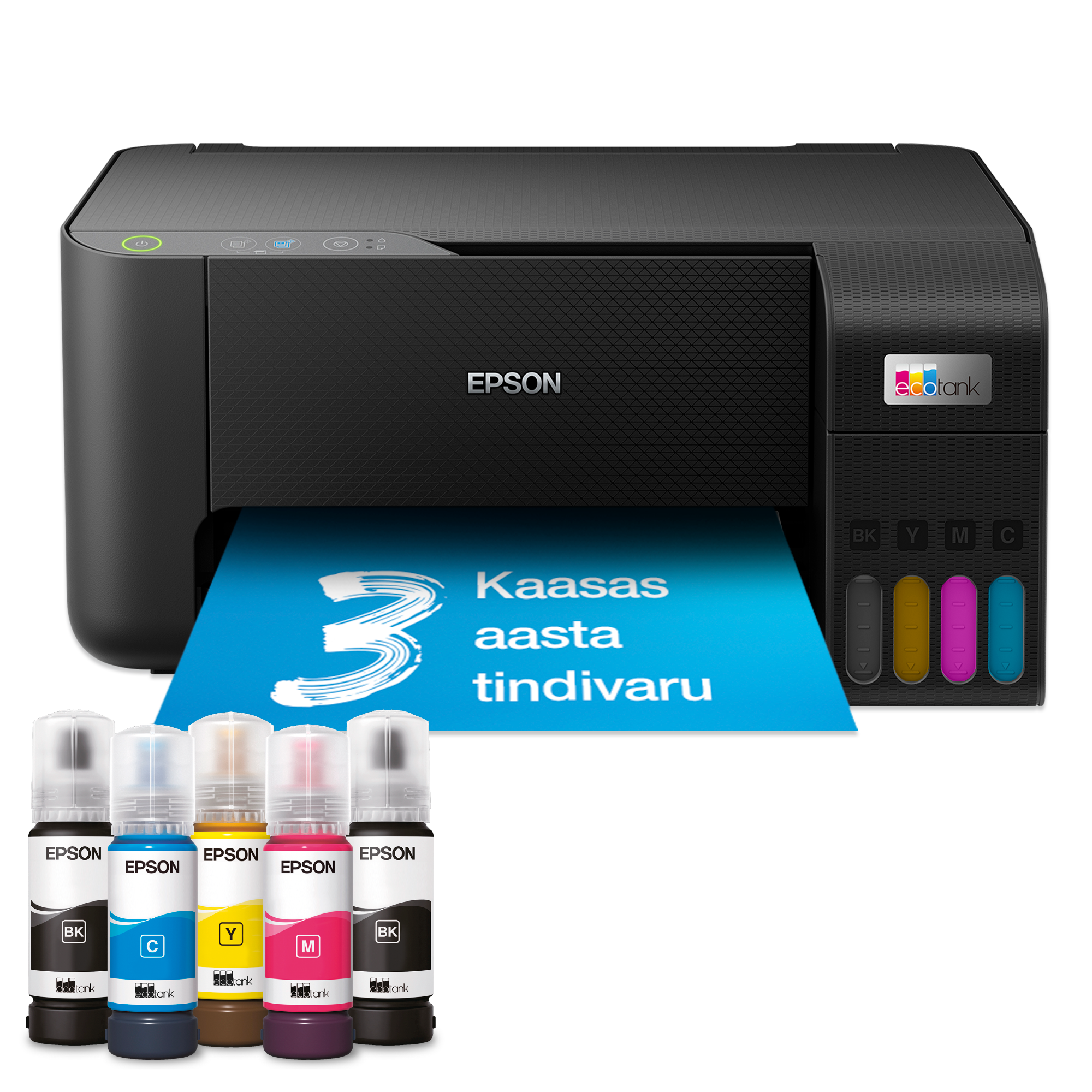 EcoTank L3230 multifunktsionaalne tindimahutiga printer, kaasas kuni 3 aasta jagu tinti