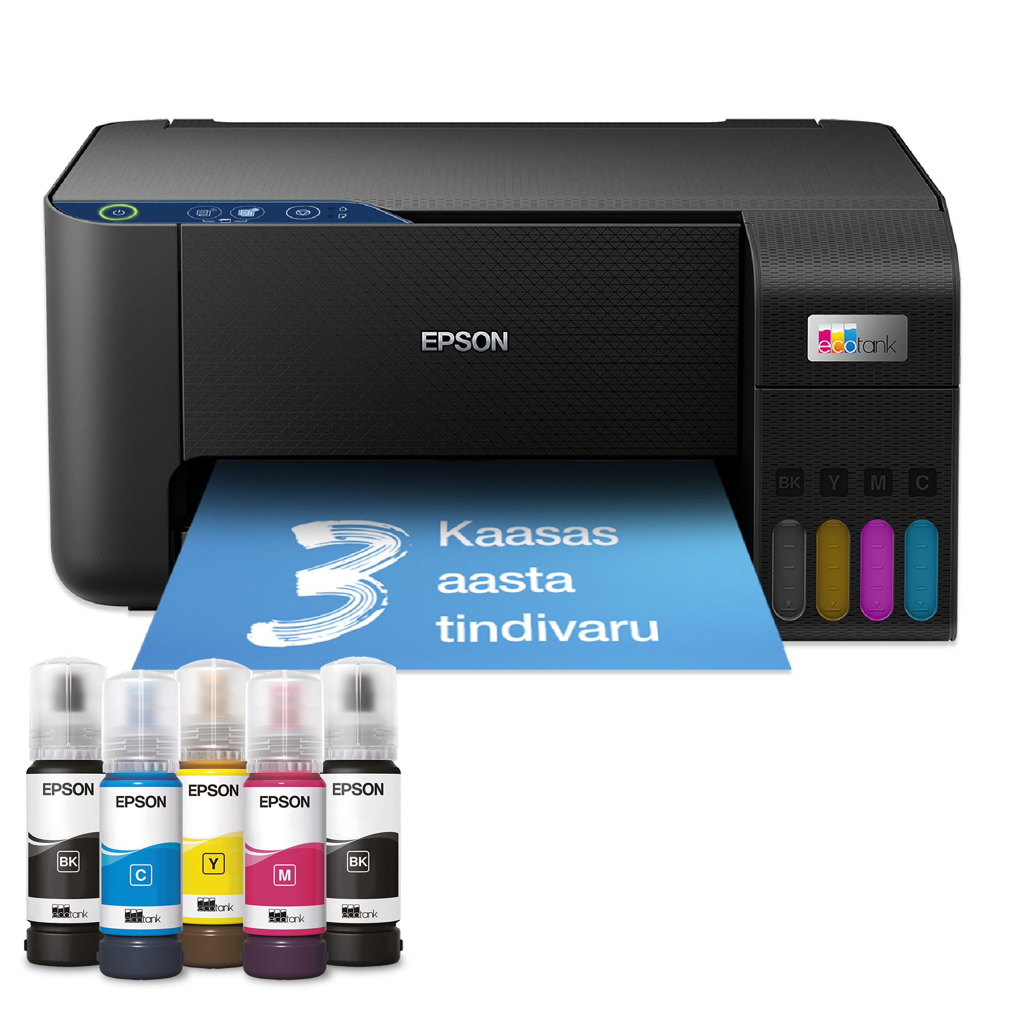 EcoTank L3231 multifunktsionaalne tindimahutiga printer, kaasas kuni 3 aasta jagu tinti