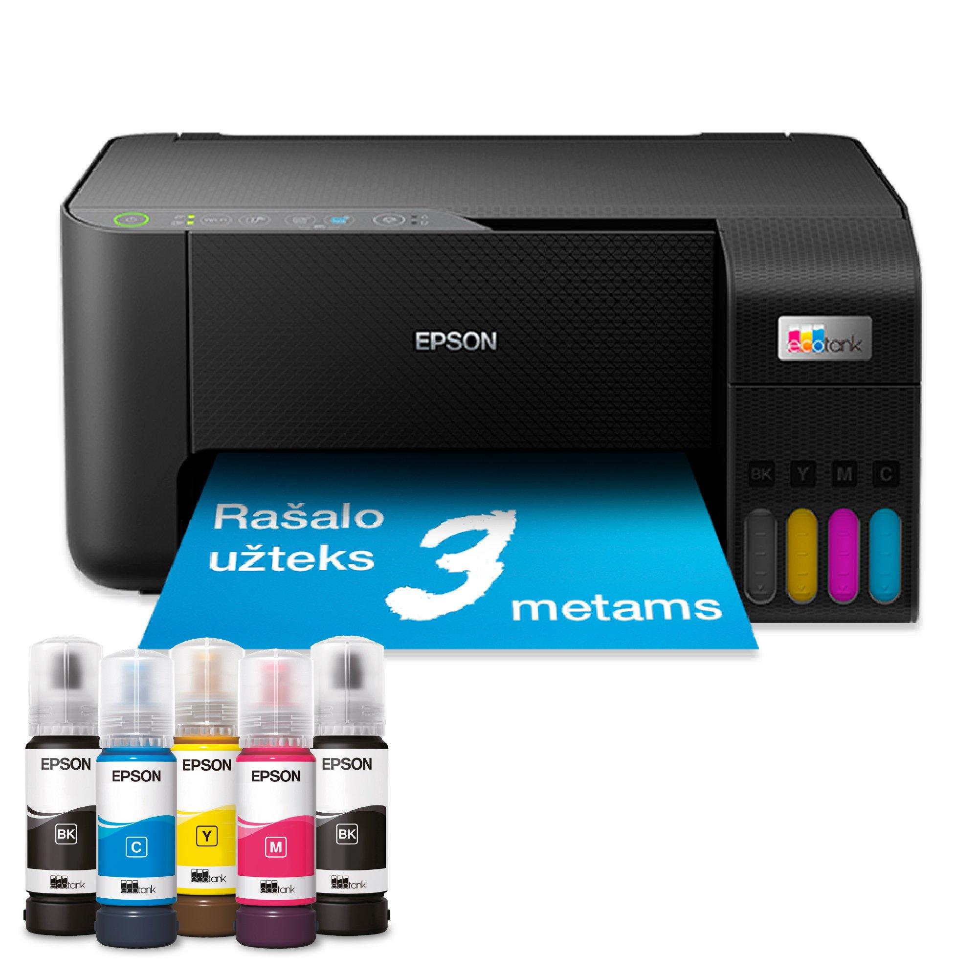 „EcoTank L3270“ daugiafunkcis A4 spausdintuvas su „Wi-Fi“ ir rašalo talpykla, kurioje rašalo yra tiek, kad pakaks iki 3 metų