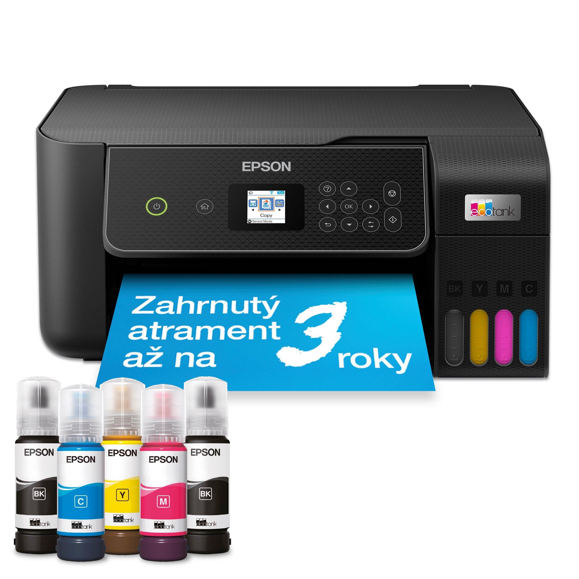 Multifunkčná tlačiareň EcoTank L3280 formátu A4 s Wi-Fi, atramentovým zásobníkom a atramentom až na 3 roky