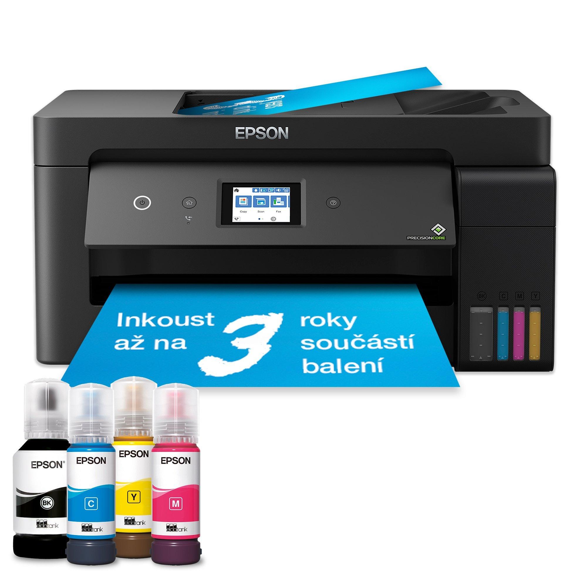 Multifunkční tiskárna EcoTank L14150 A3+ s inkoustovými nádržkami, připojením přes Wi-Fi a inkoustem až na 3 roky