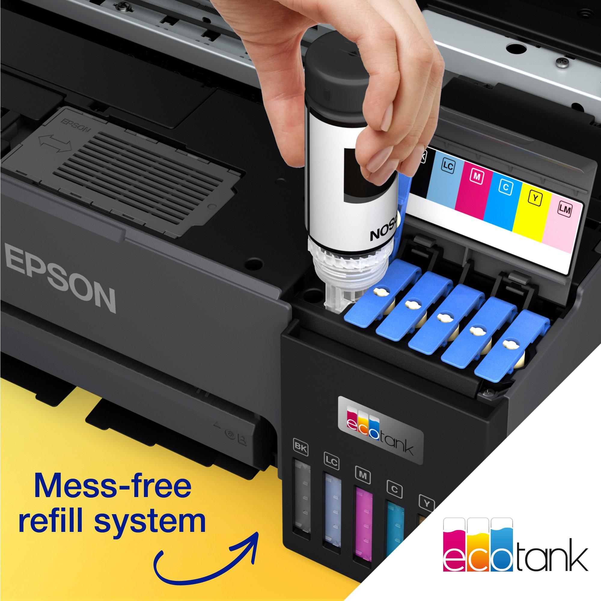 Amazon.co.jp: EPSON インクジェット複合機 Colorio EP-805AR 有線・無線LAN標準対応  先読みガイド&カンタンLEDナビ搭載 6色染料インク スマートフォンプリント対応 レッド : パソコン・周辺機器