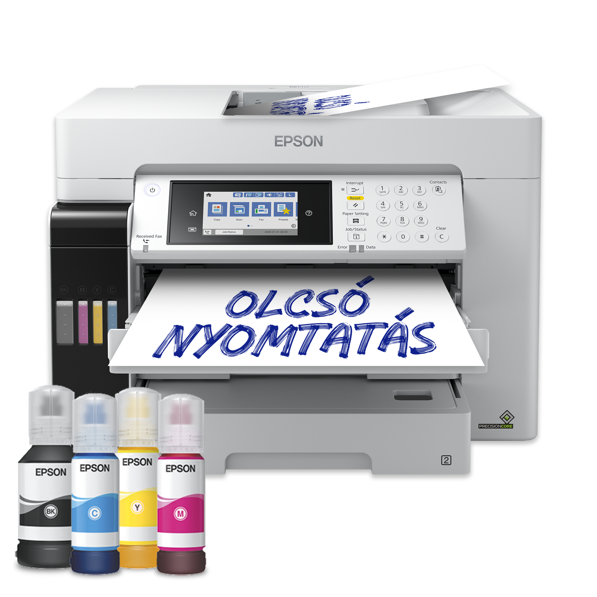 EcoTank L15180 A3-as méretű, többfunkciós, Wi-Fi-s, külső tintatartályos nyomtató szkennelés, másolás és fax funkciókkal