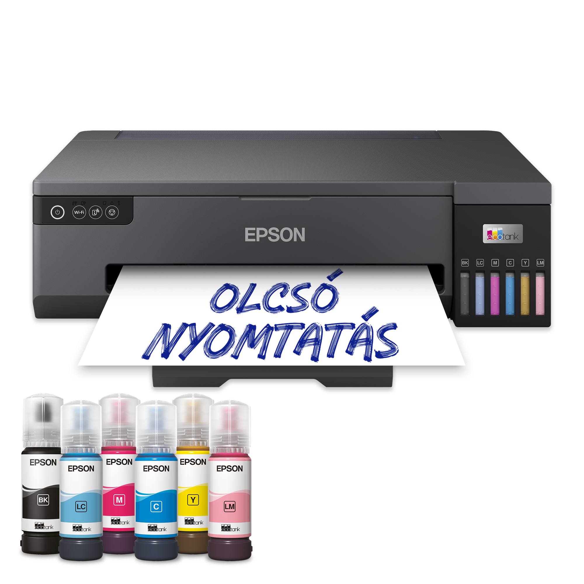 EcoTank L18050 A3+ méretű, Wi-Fi-s, külső tintatartályos fotónyomtató